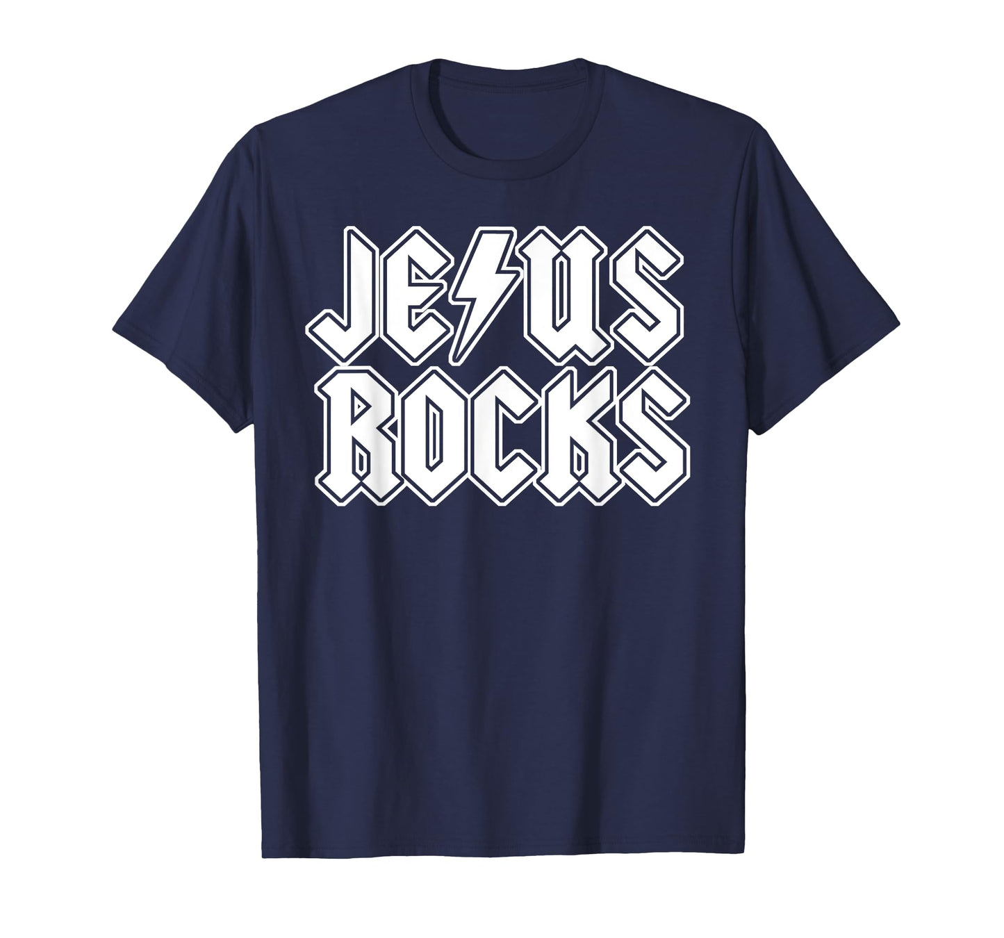 Jesus Rocks funny Christian Rocker Jesus Rocks T-Shirt