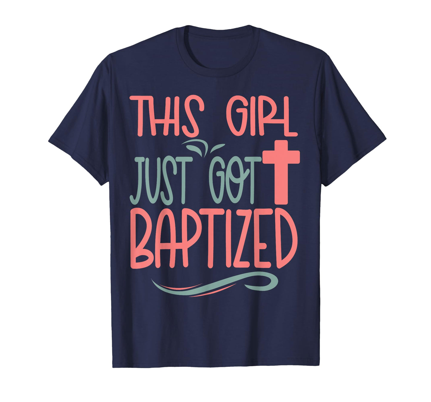 Baptism Kids Girl Cute Baptized Christian 2025 I Decided T-Shirt