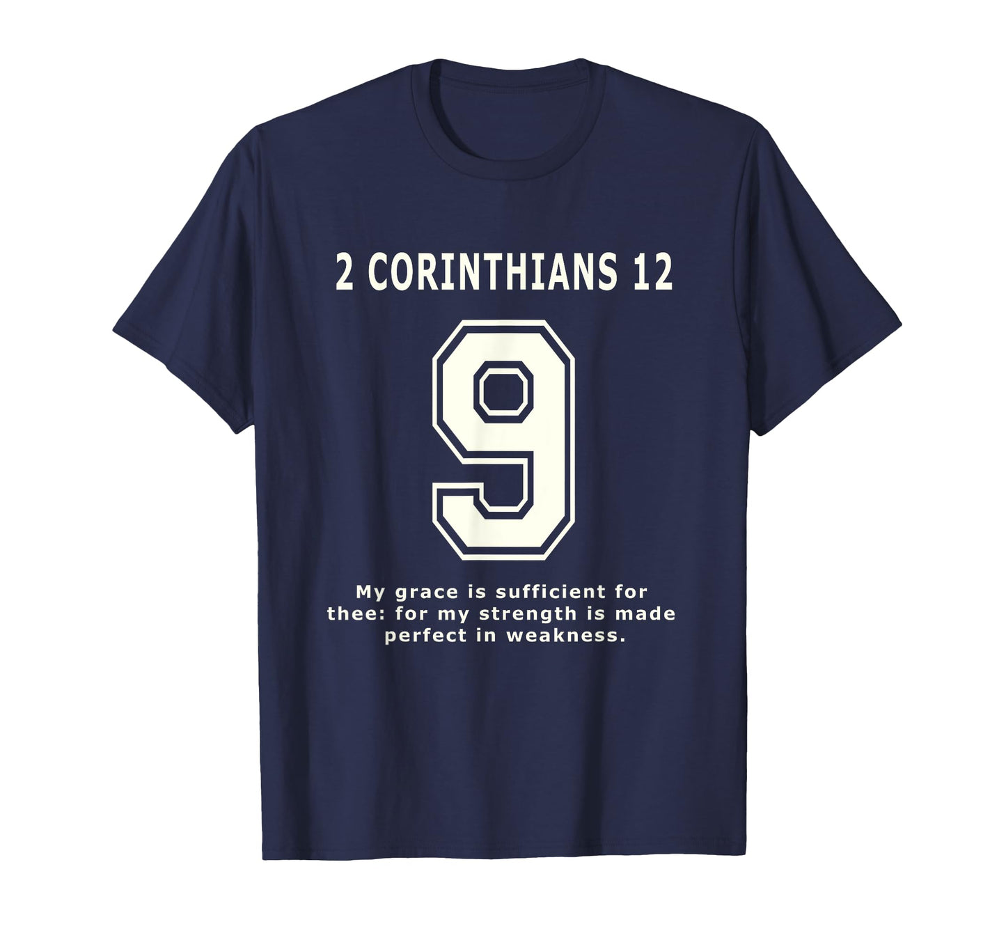 2 Corinthians 9 Team Sports Bible Verse Christian Jersey T-Shirt