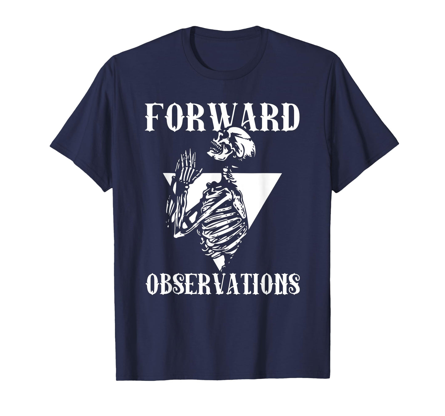 Praying Skeleton Forward Observation Cool Art T-Shirt