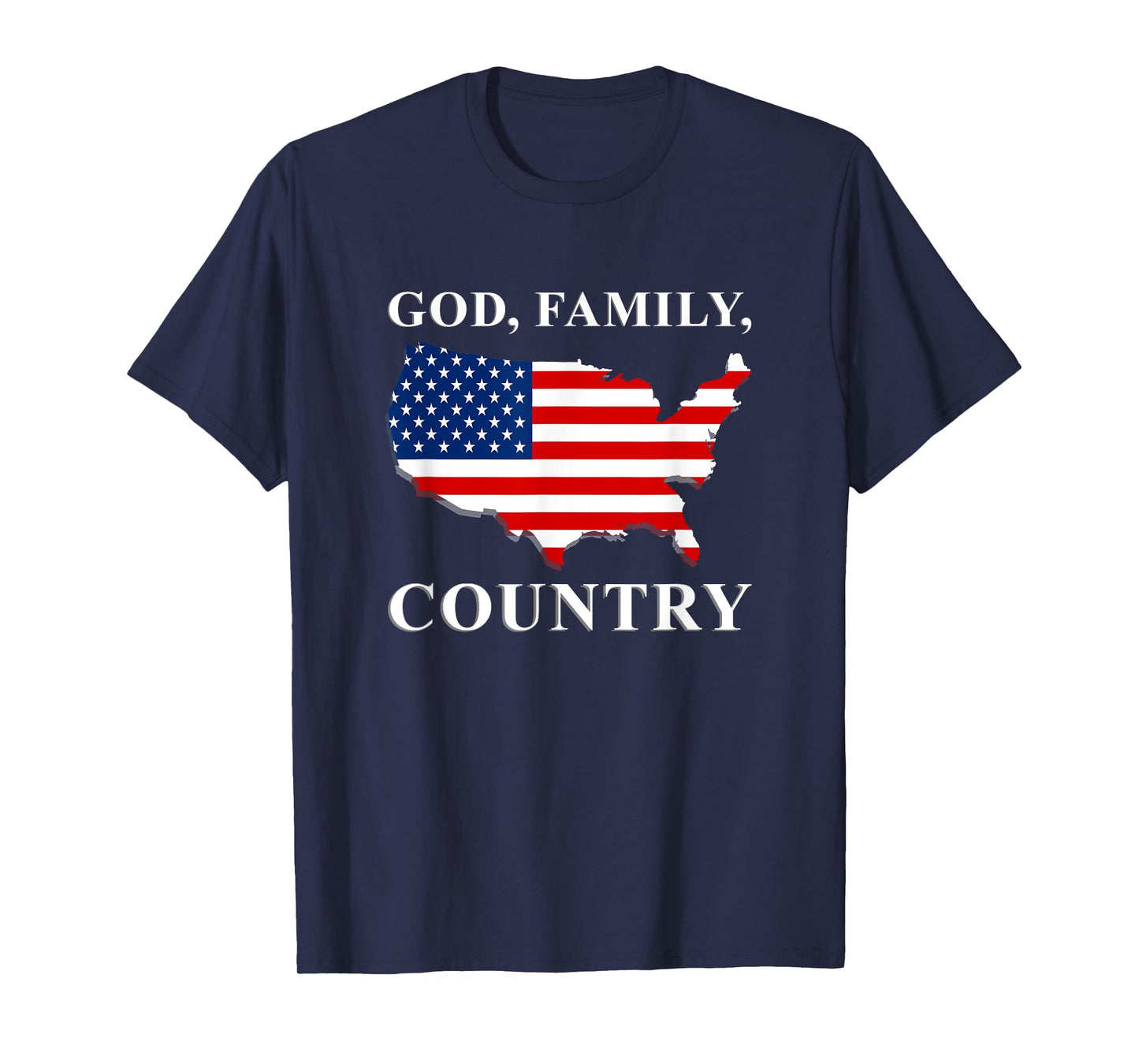God Family Country US Flag Jesus Christ Holy Bible Prayer T-Shirt