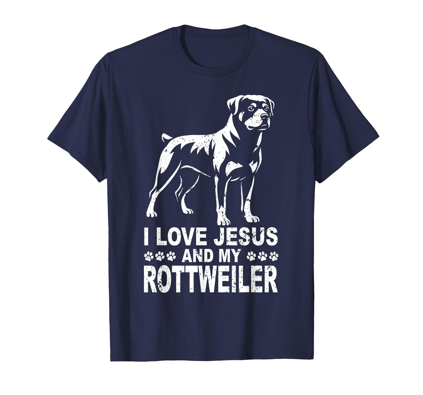 I Love Jesus and My Rottweiler Christian T-Shirt