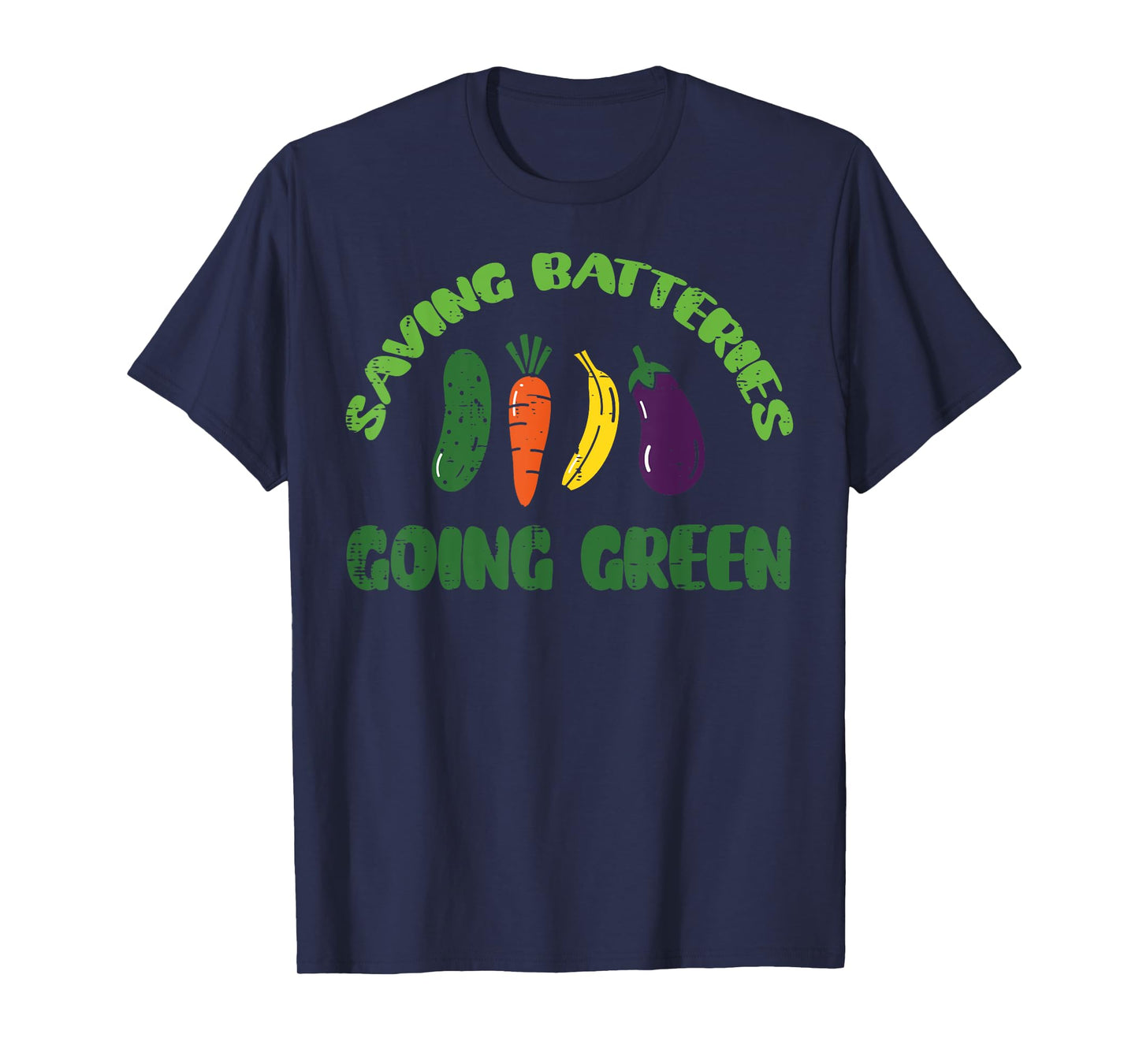 Saving Batteries Going Green Funny Inappropriate Humor Women T-Shirt