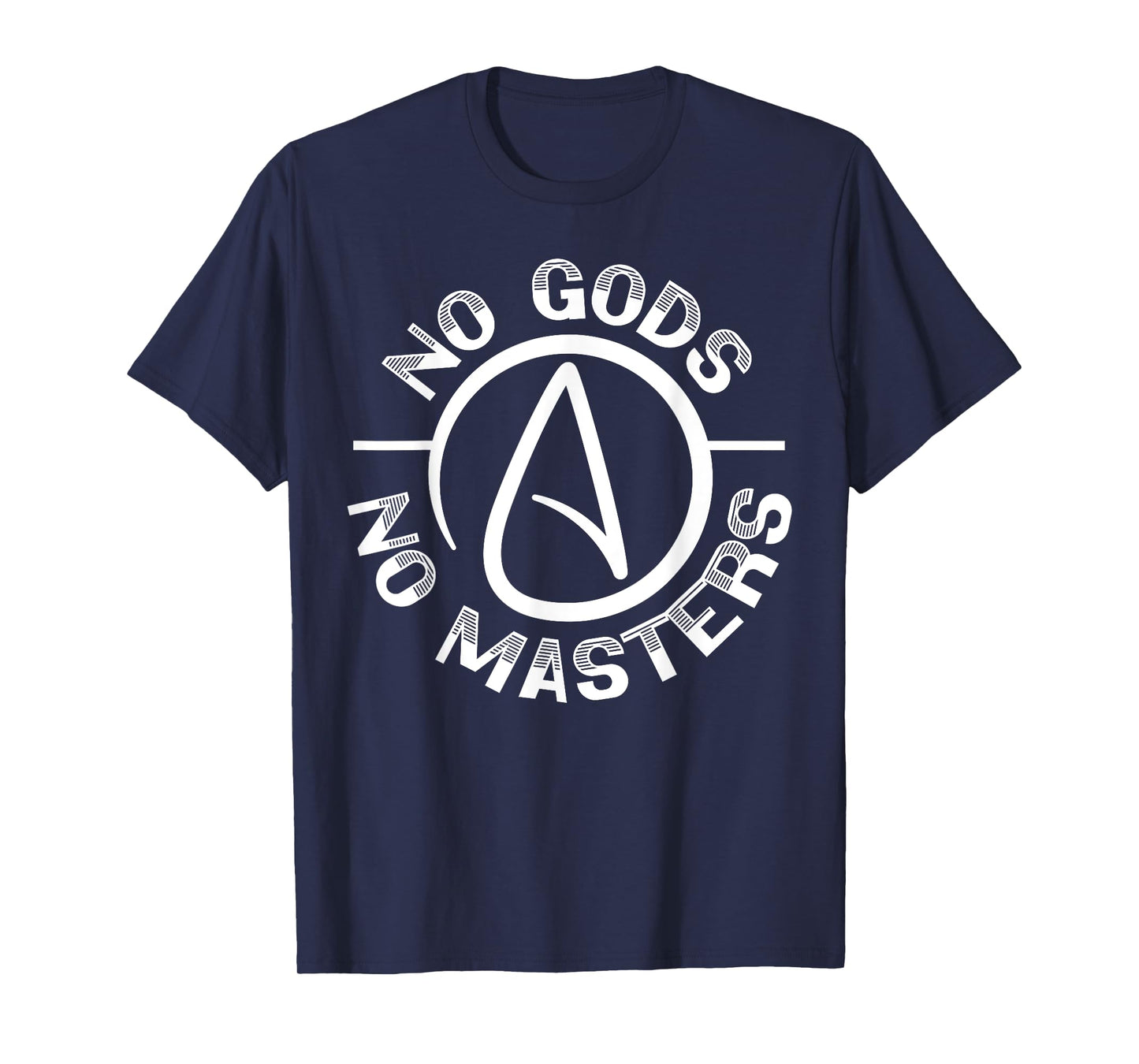 No Gods No Master Anti-Religion Agnostic Blackcraft Atheist T-Shirt