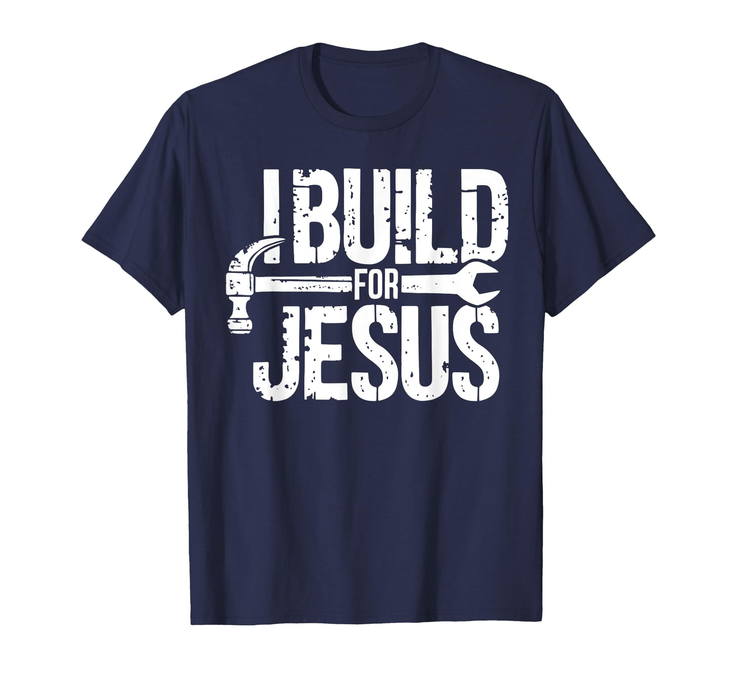 I Build For Jesus Christian Church Builder Construction Work T-Shirt