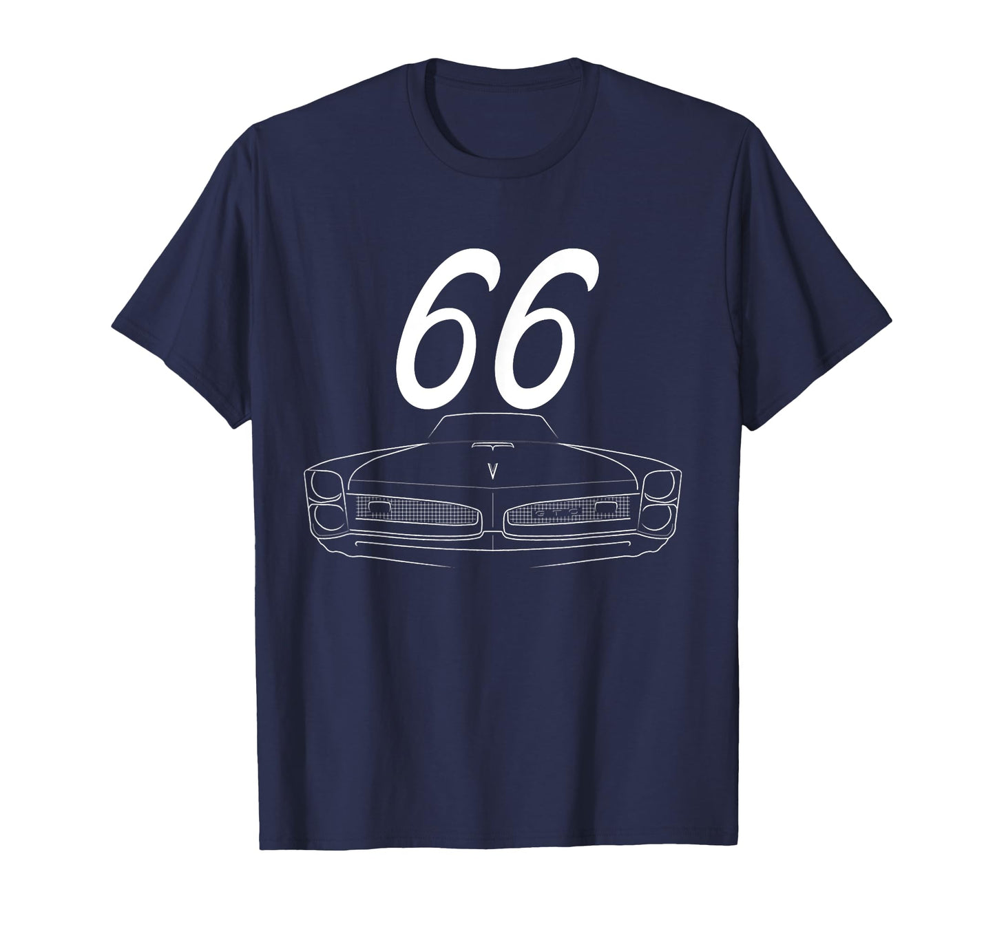 1966 66 GTO Classic Car Old School Muscle Yellow Car T-Shirt