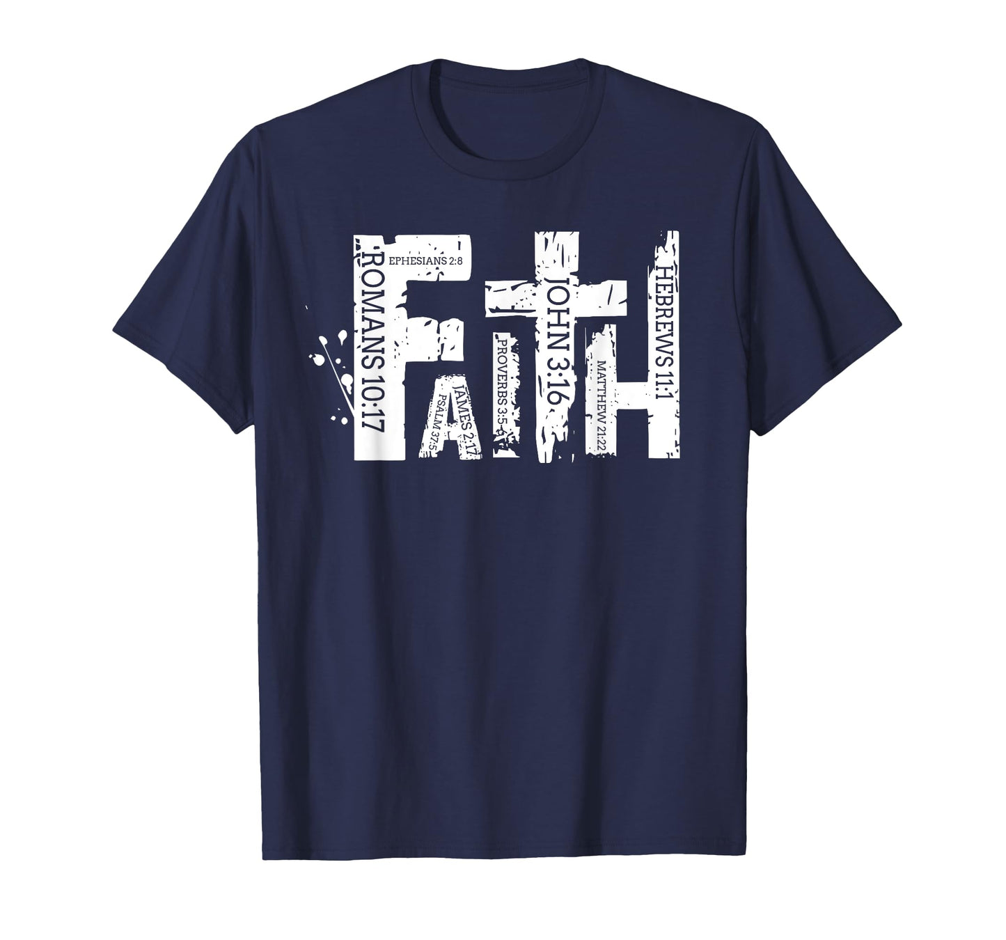 Retro Christian Faith Bible Verse Religious Christian Cross T-Shirt