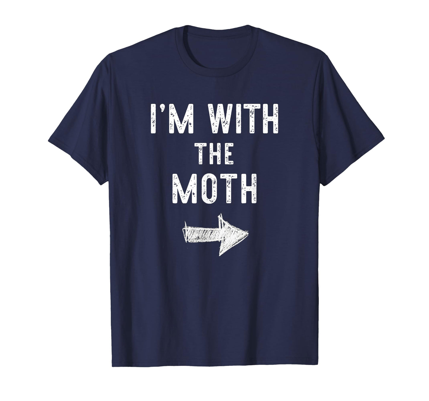 I'm With The Moth Costume Halloween Matching Couple T-Shirt