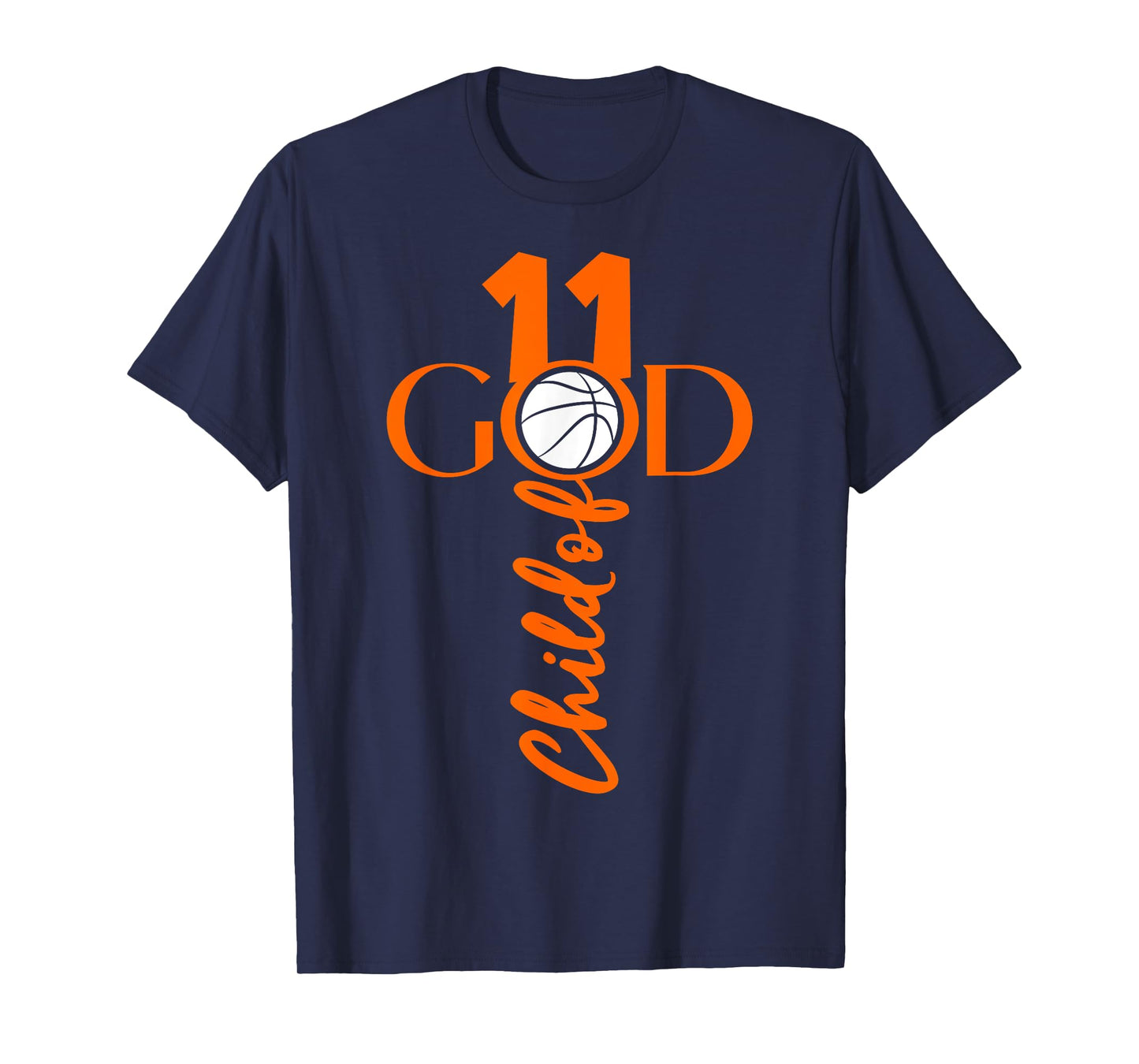 JESUS 11 YEARS CHILD OF GOD BASKETBALL 11TH BIRTHDAY T-Shirt