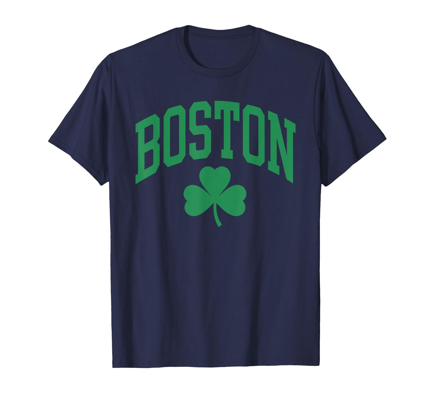 Boston St Patricks Day Shamrock T-Shirt - T-Shirt | Navy