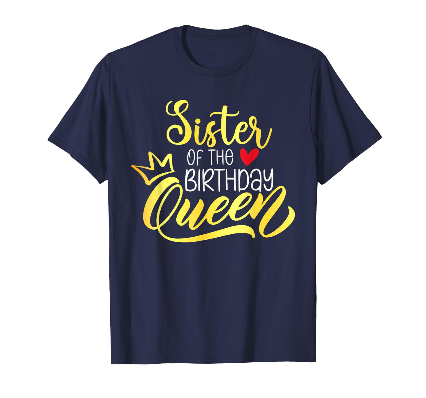 Sister of The Birthday Queen Bday Party Family Matching T-Shirt