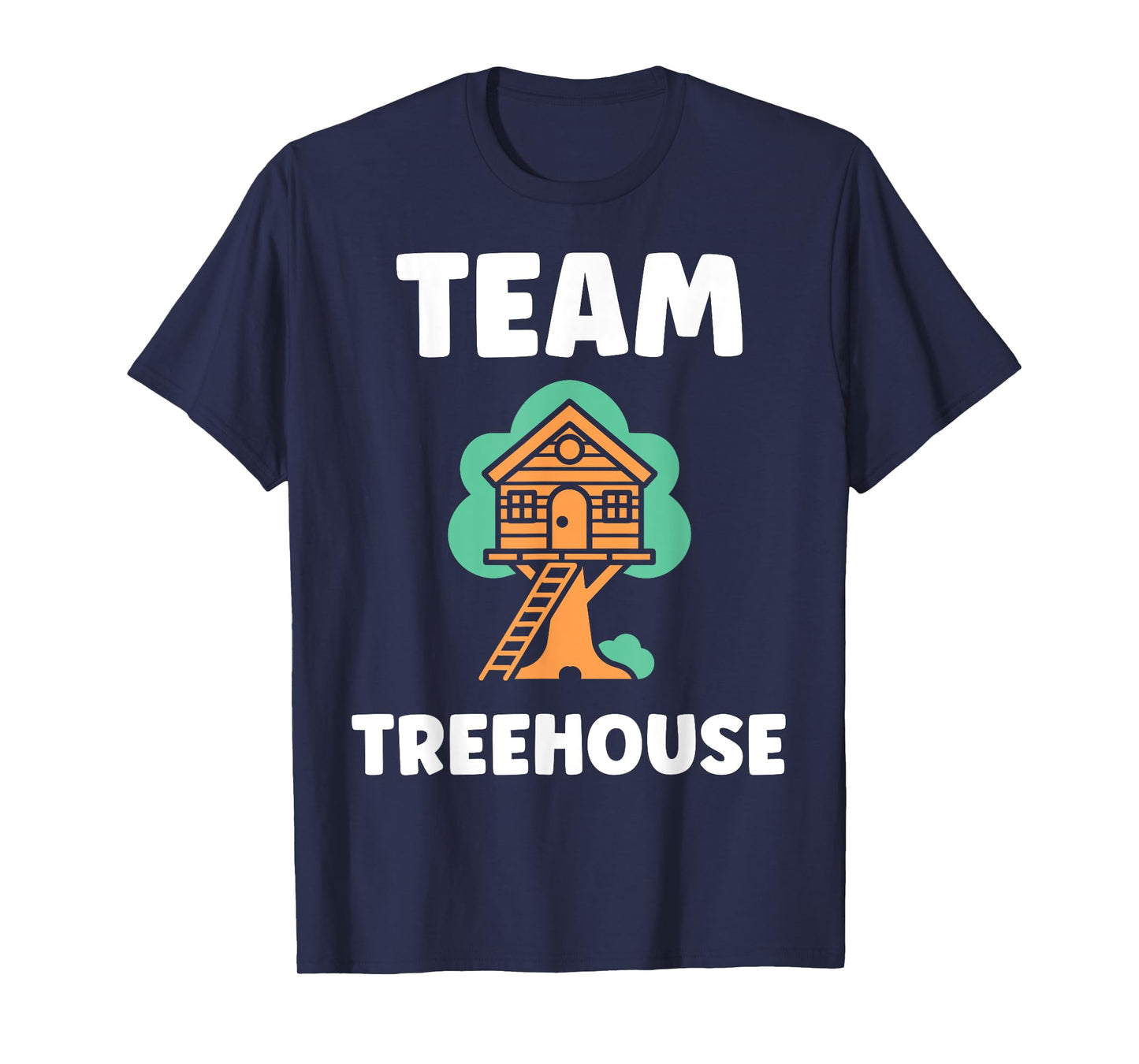 Nature tree house in minimalist trees simple team tree house T-Shirt