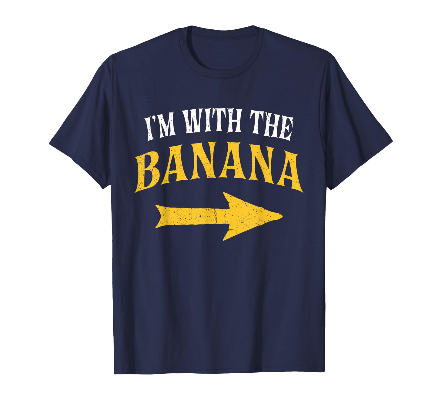 I'm With The Banana Costume Halloween Matching Couple T-Shirt