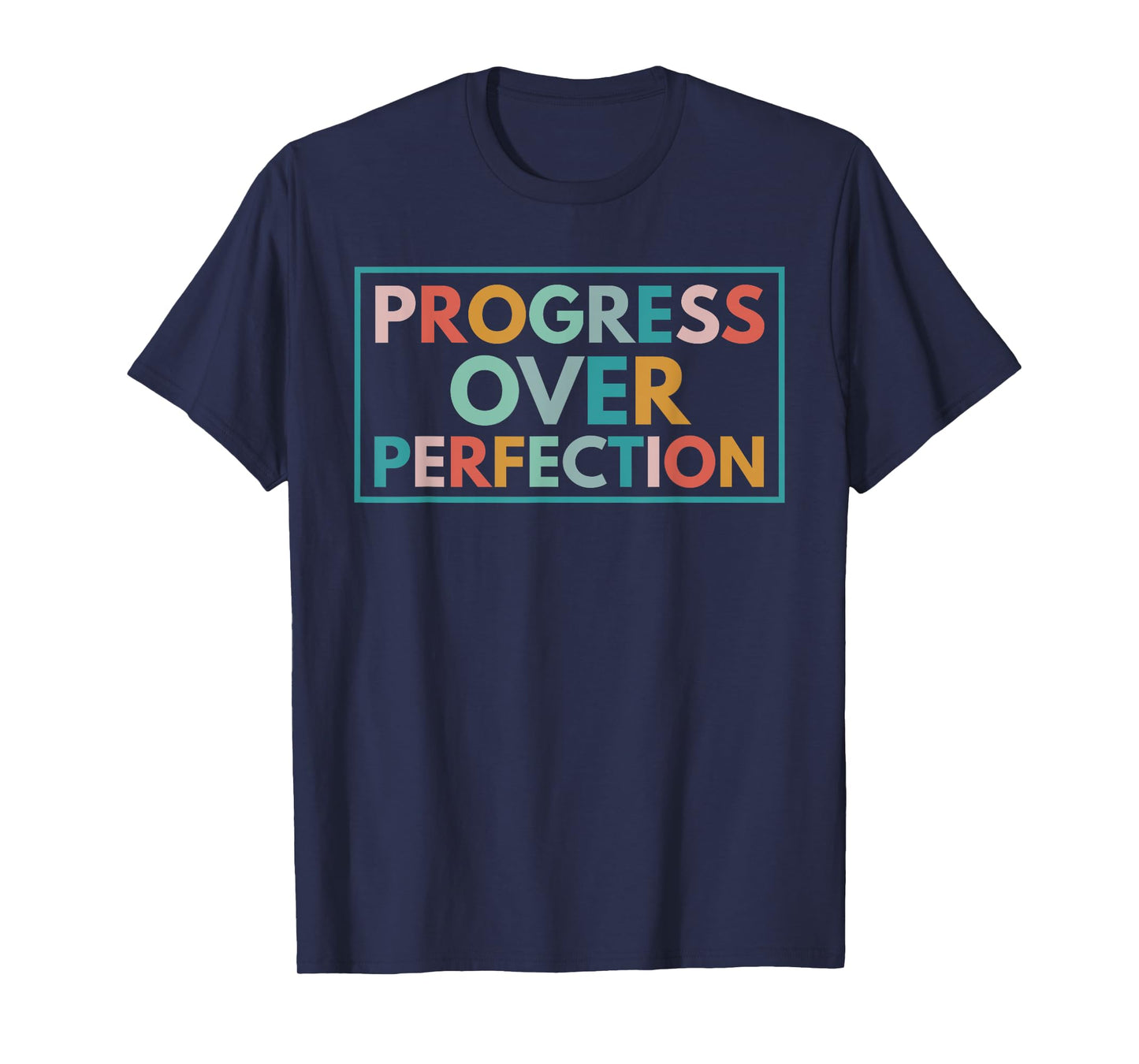 Motivational Progress Over Perfection Back To School Teacher T-Shirt