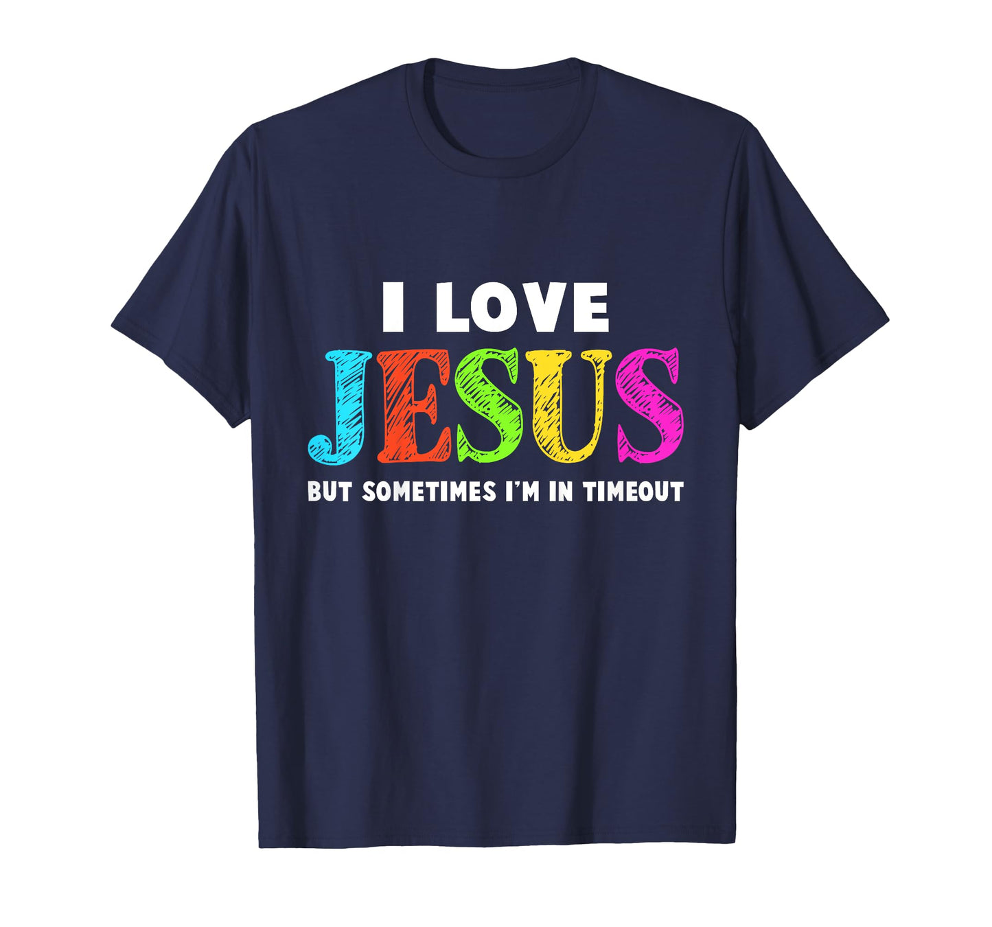 Cute I Love Jesus Christian Faith Gifts Toddler Boys Girls T-Shirt
