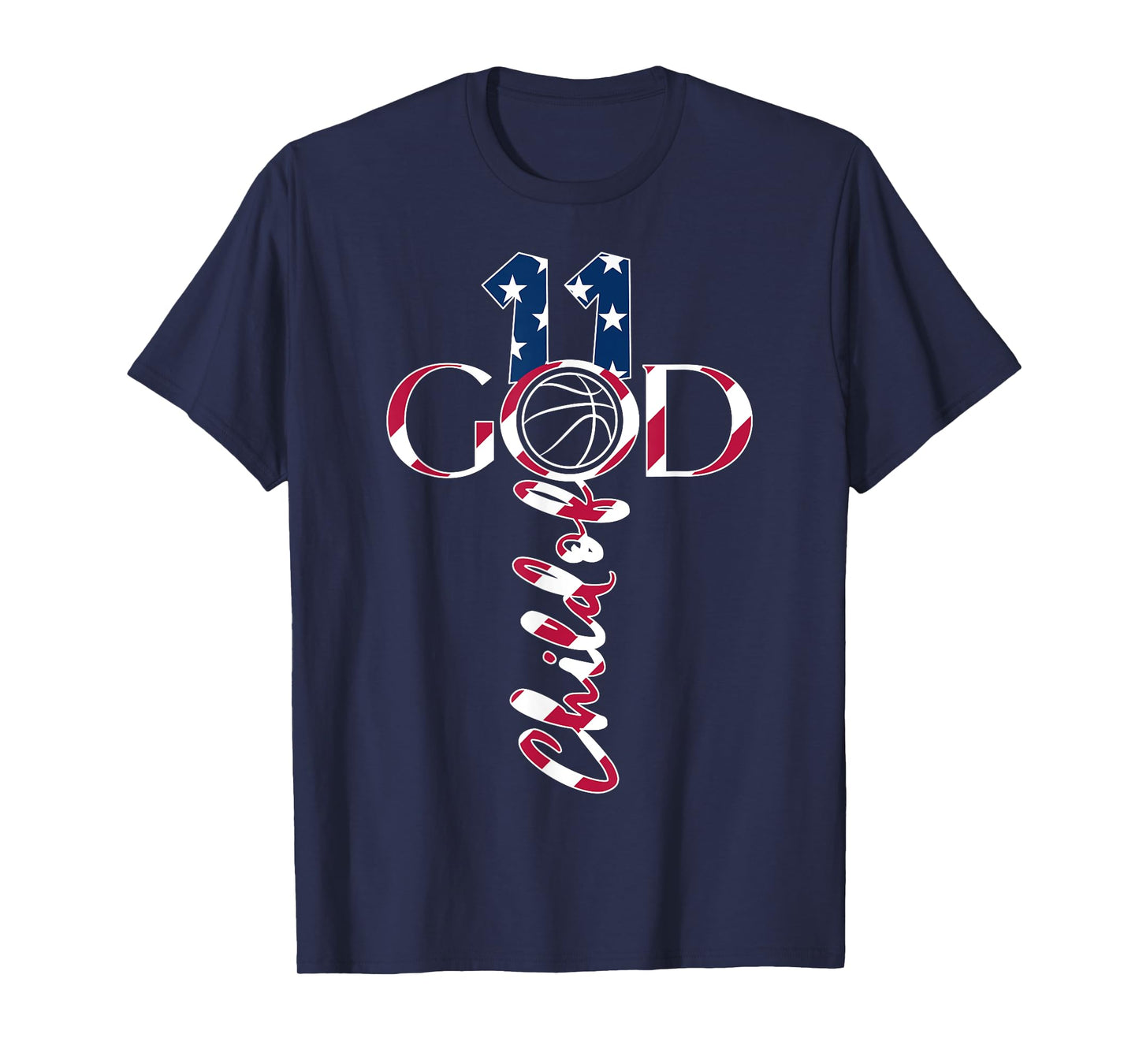 JESUS 11 YEARS CHILD OF GOD BASKETBALL 11TH BIRTHDAY T-Shirt