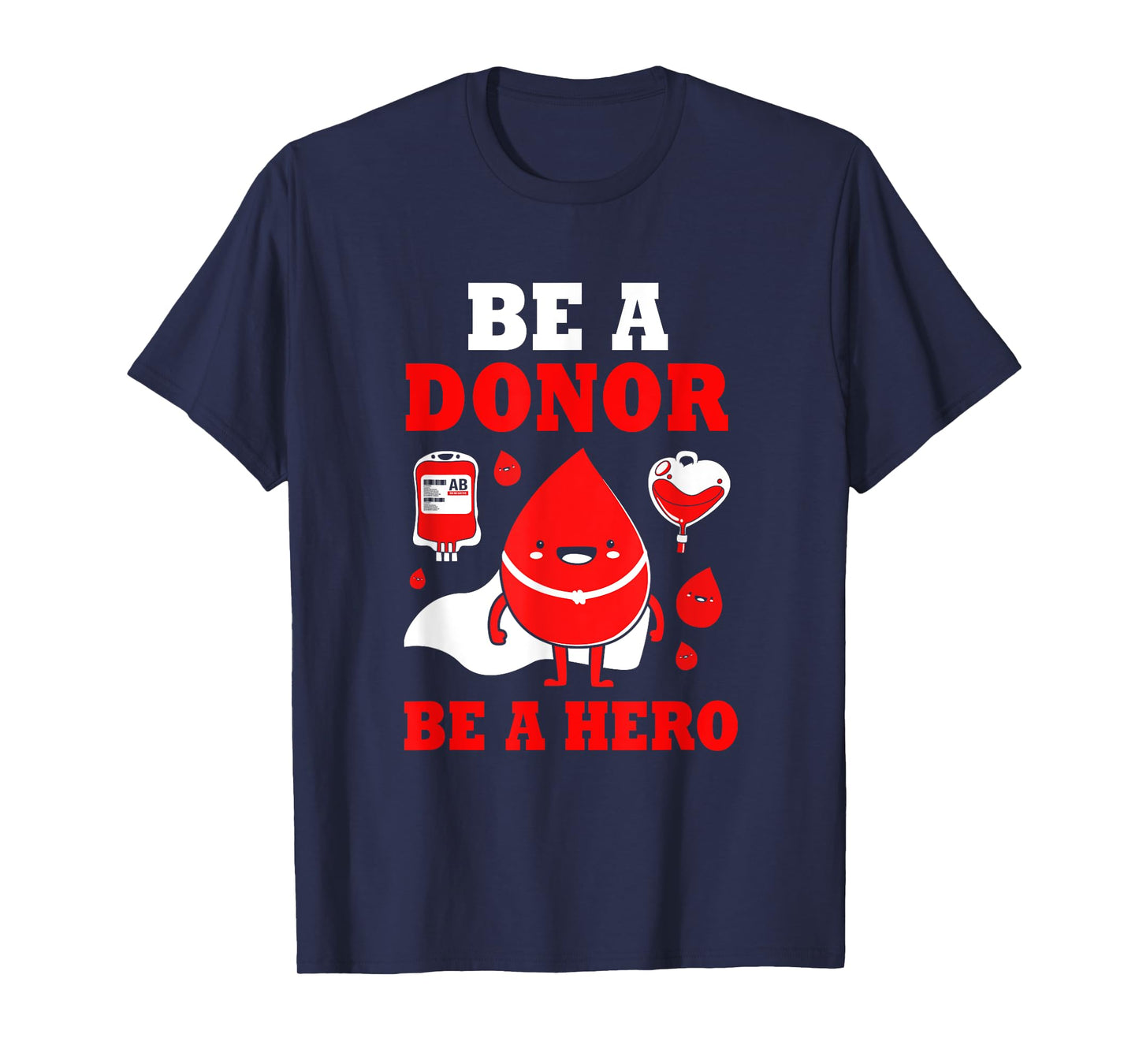 Donor Hero Phlebotomy Blood Donor Awareness T-Shirt