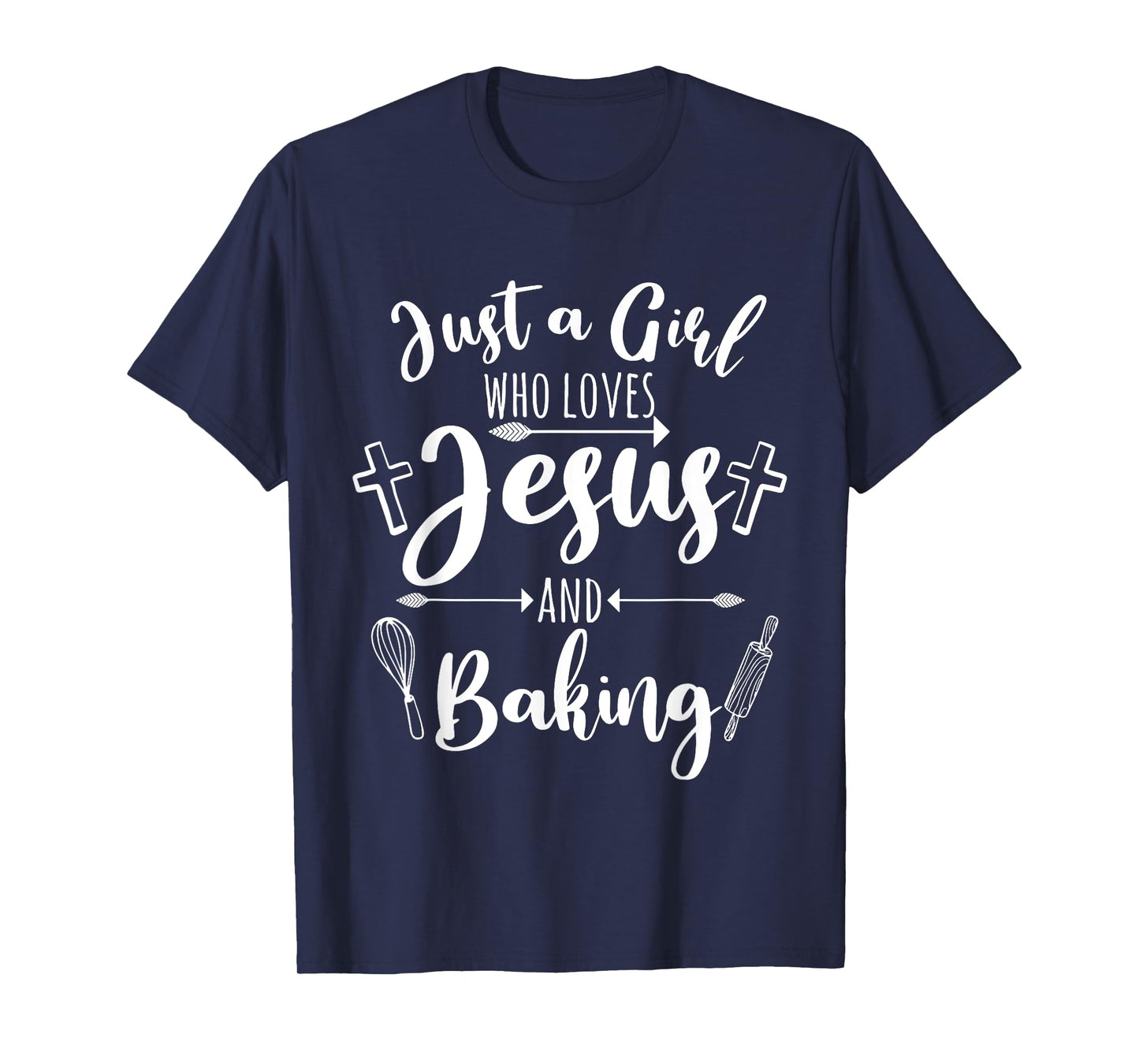 Funny Baking Baker Gift For Women Cool Jesus Christian Bake T-Shirt