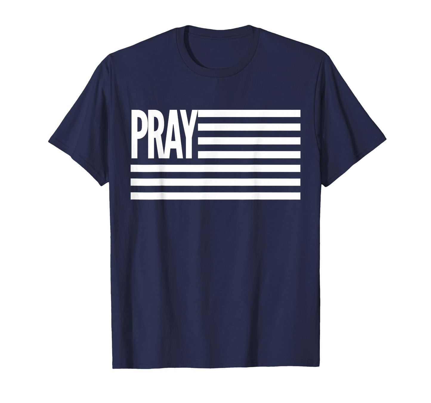 National Day of Prayer American Flag Patriotic Pray Design T-Shirt