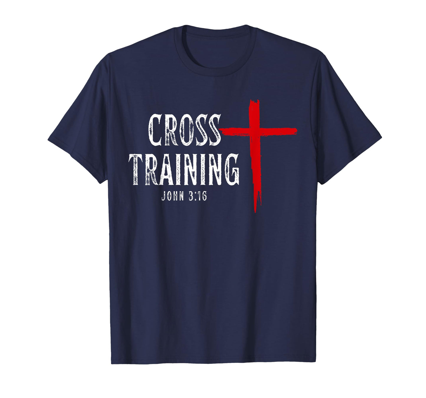 Cross Training Christian Workout Faith Religious Jesus T-Shirt