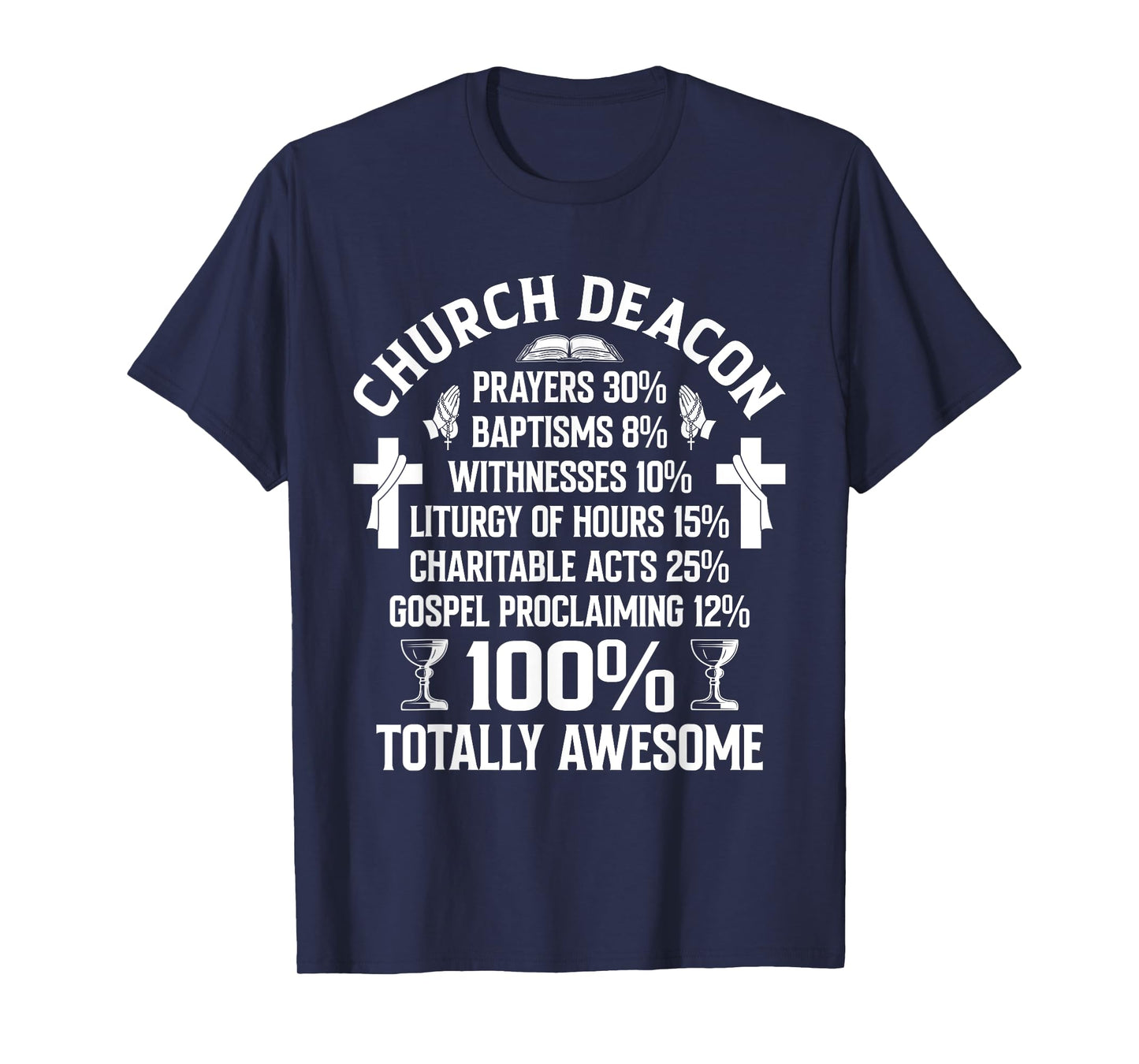 Church Deacon Religion Christian Believer Church Minister T-Shirt