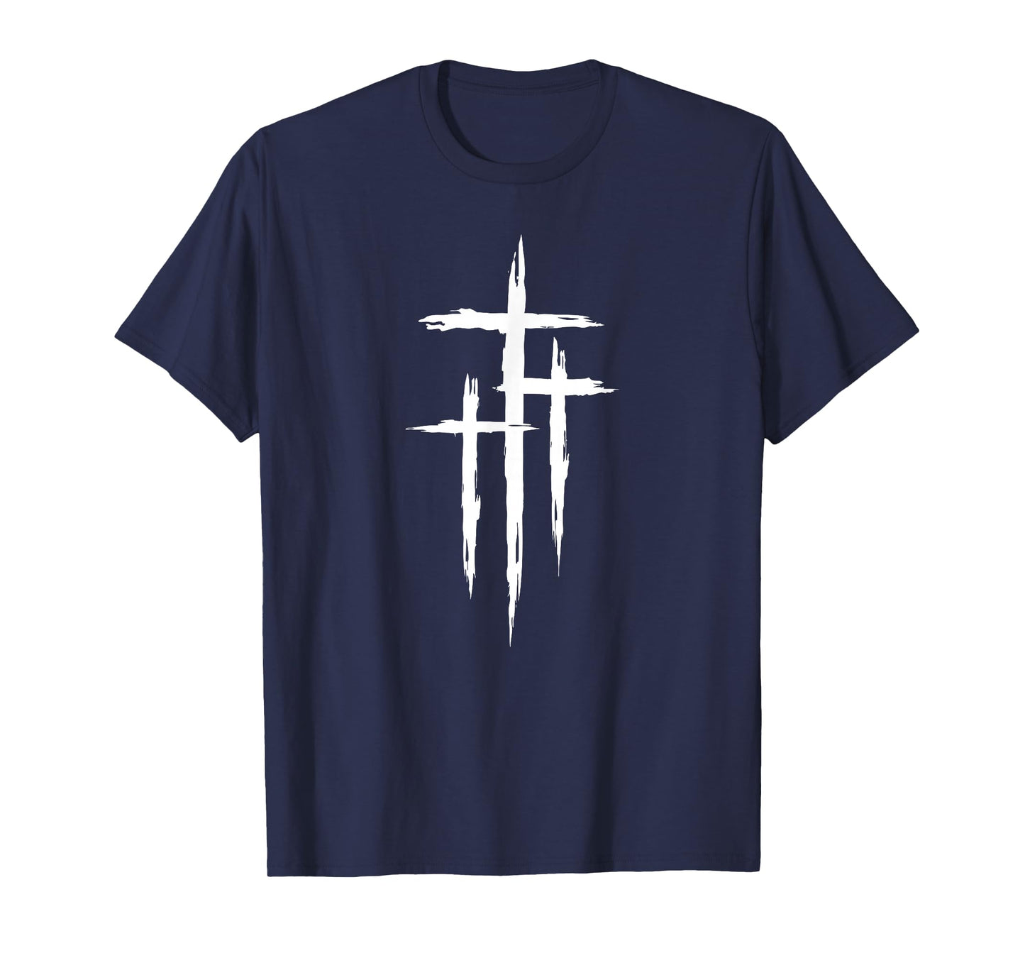 Three Crosses Bold Christian Jesus Christ Symbol T-Shirt