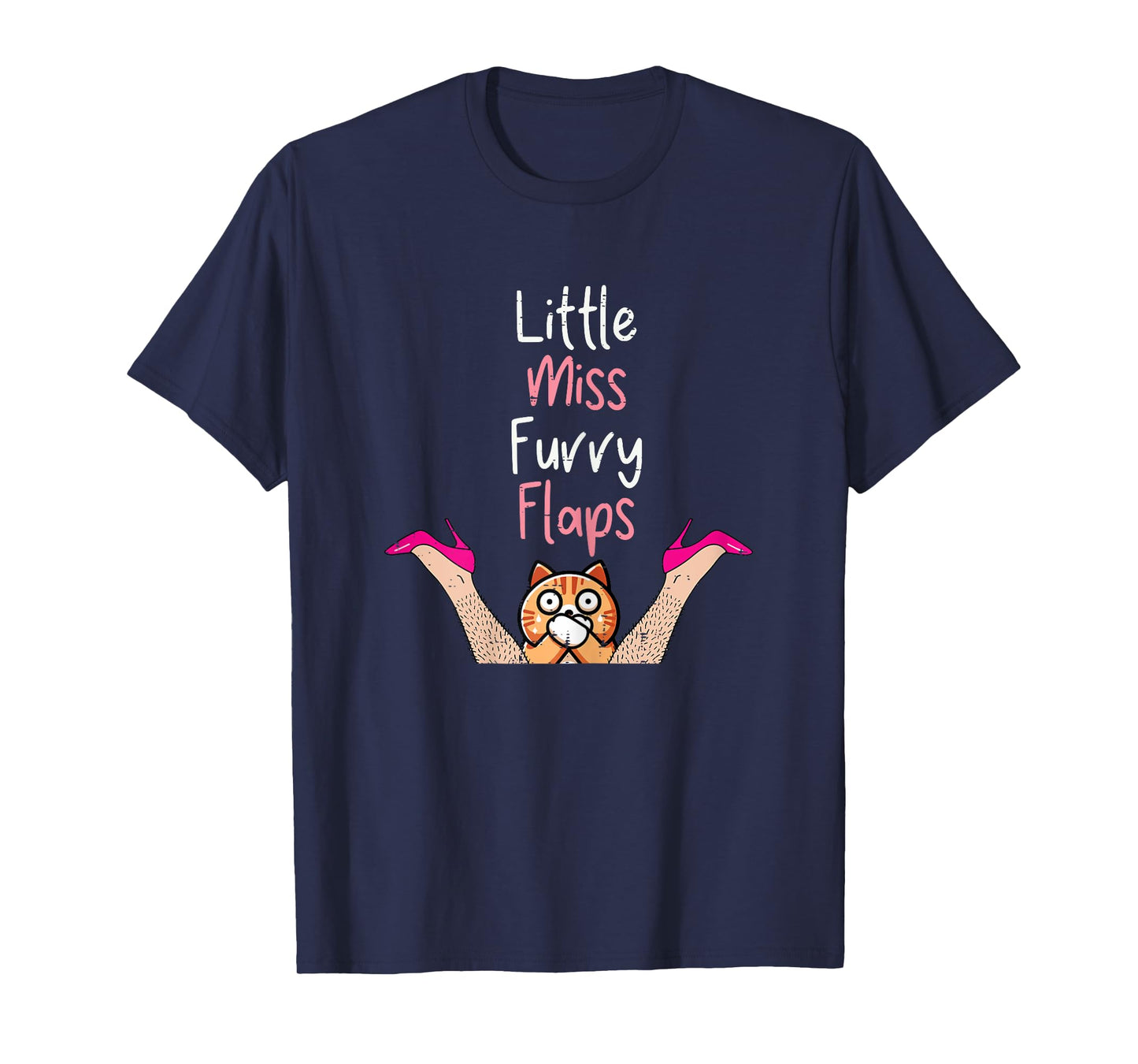 Inappropriate Little Ms Furry Cat Adult Humor Meme Women T-Shirt