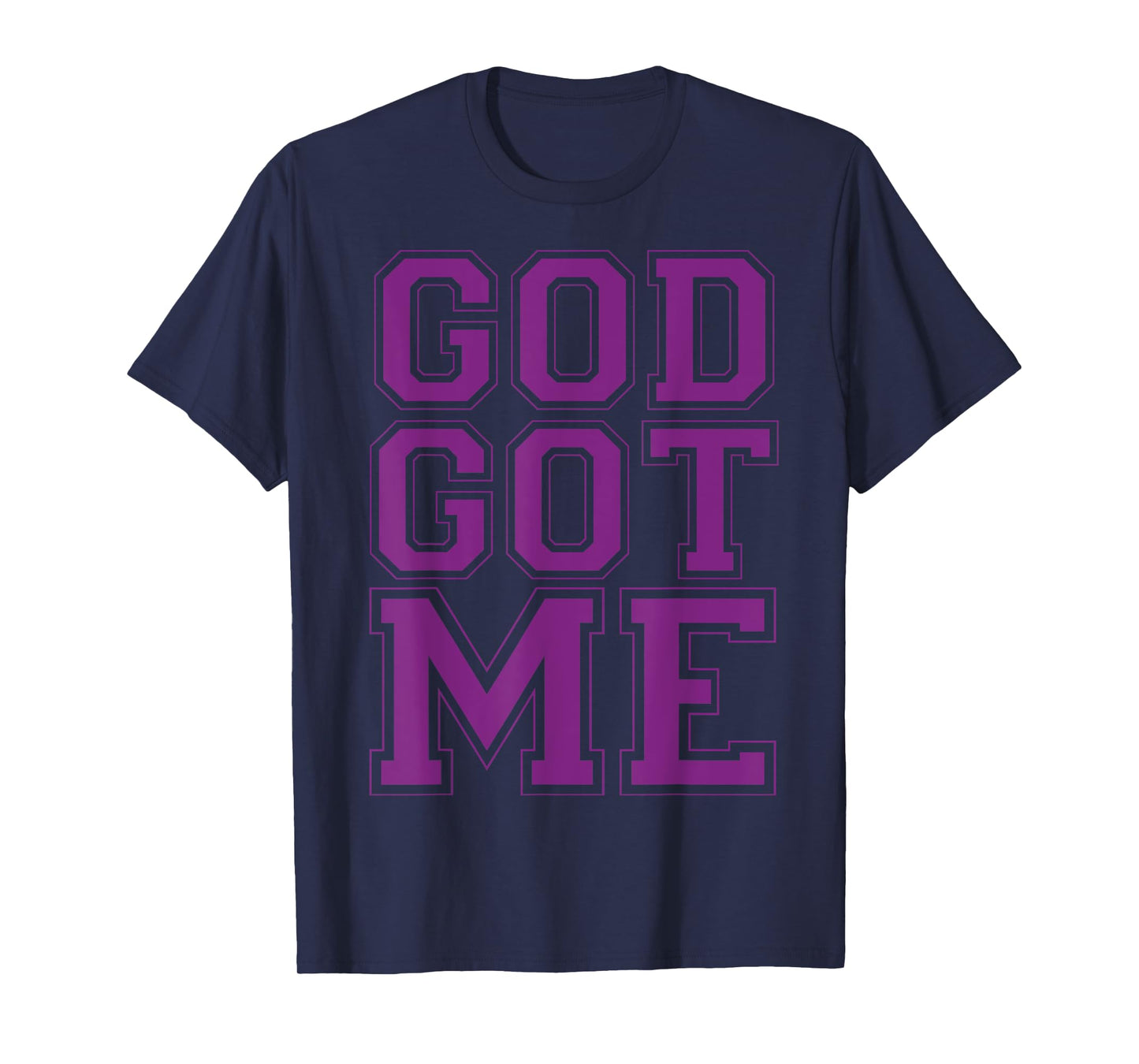 Christian T Shirts God Got Me (Purple) T-Shirt