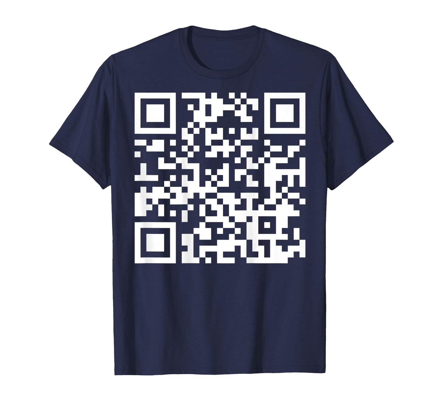 (On Back) Funny QR Fck Off Code Saying Quote For Men Women T-Shirt