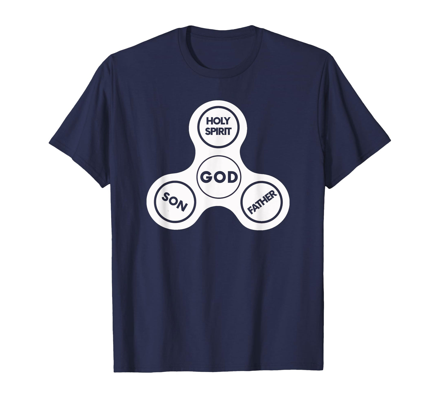 HOLY TRINITY Christian Fun Fidget Spinner God Bible T-Shirt T-Shirt