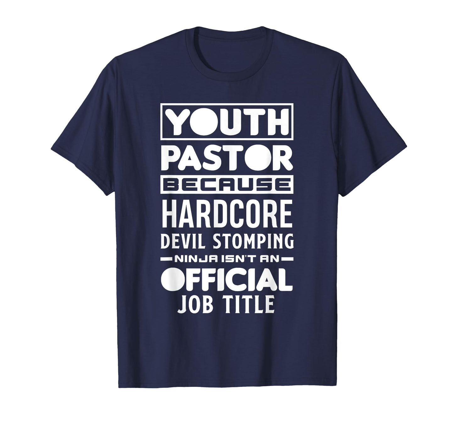 Youth Pastor Because Devil Stomping Ninja Funny Youth Pastor T-Shirt