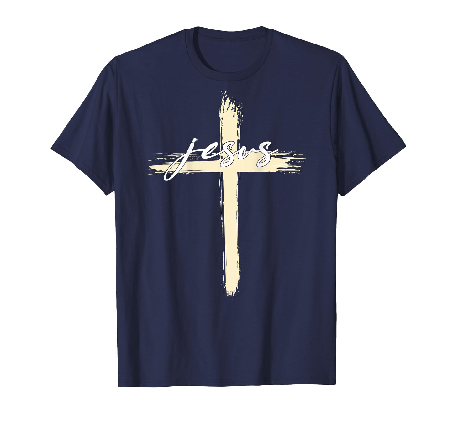 Faith in God motivation Apparel Jesus Cross (on back) T-Shirt
