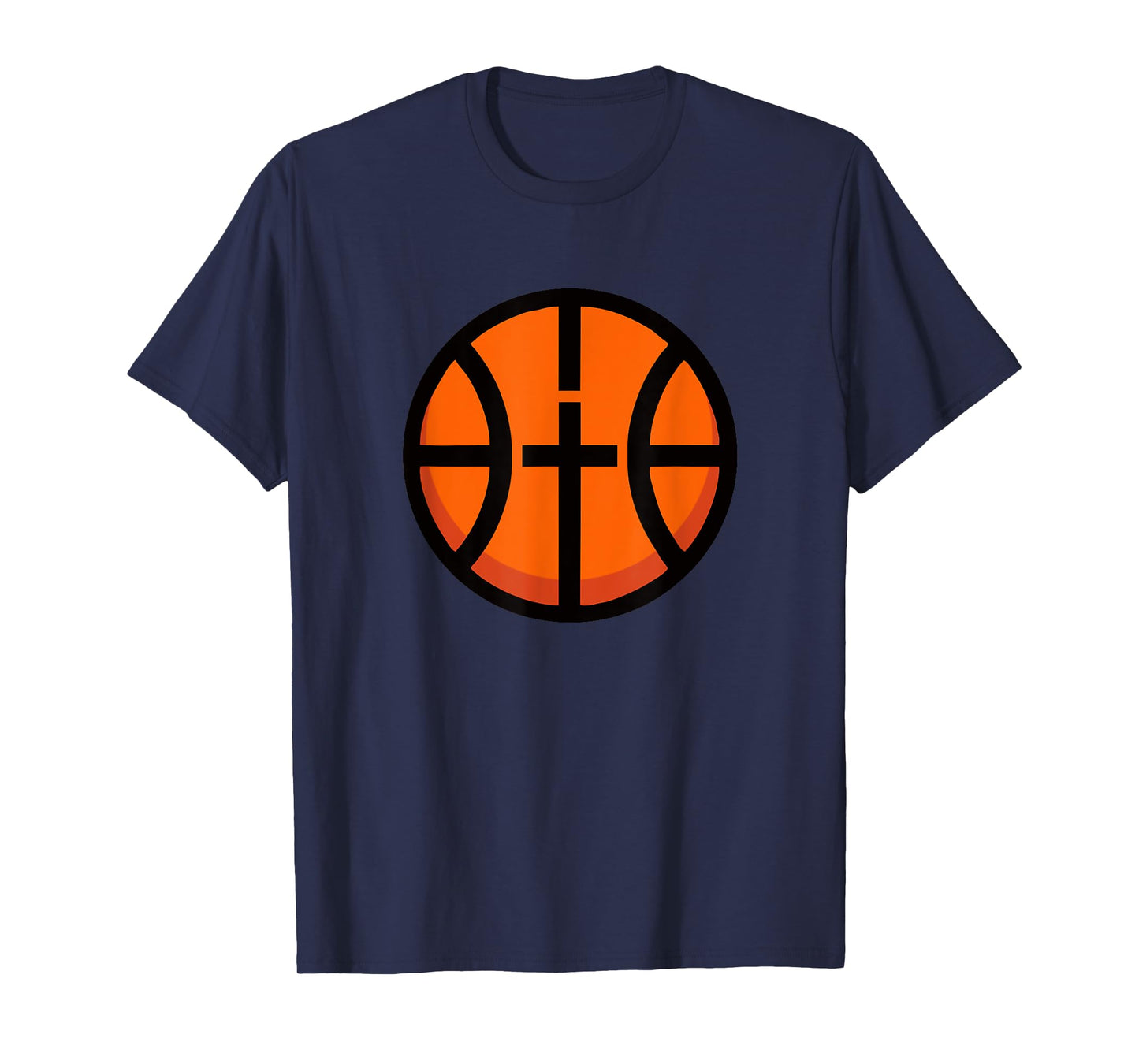 Christian Basketball Fun Cross Ball Icon Modern Sport Tshirt T-Shirt