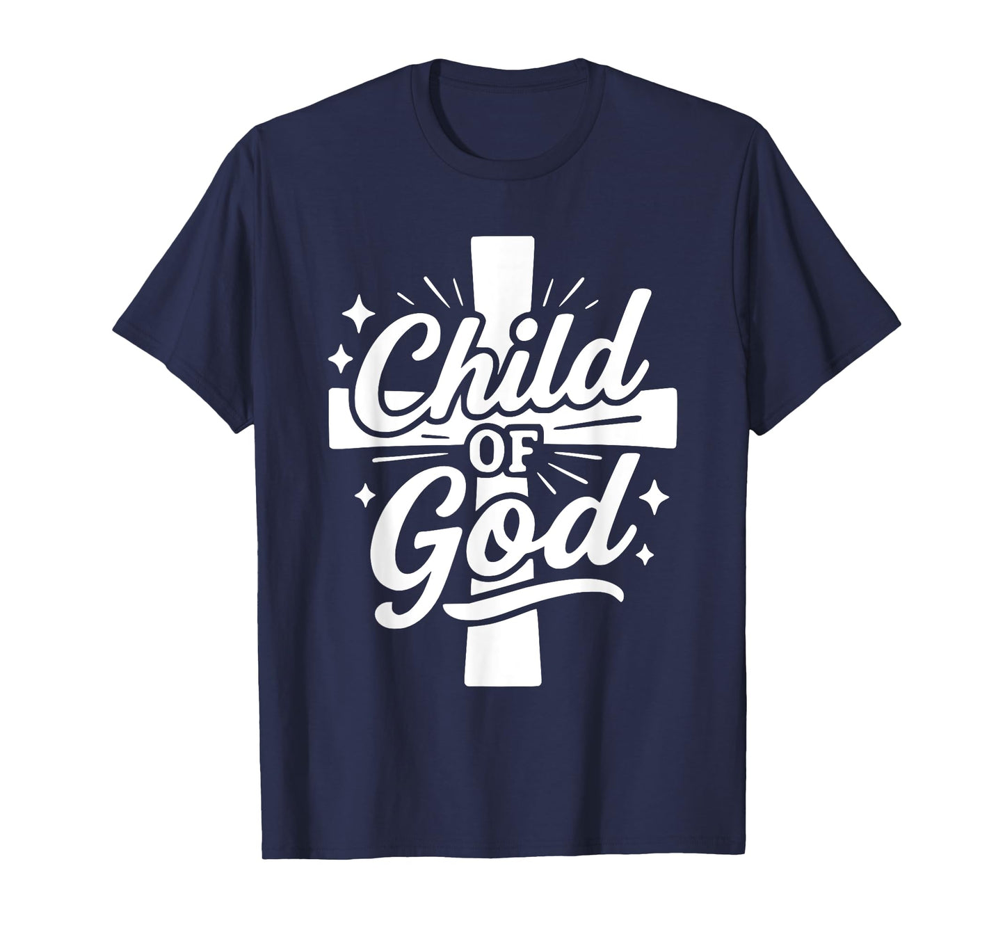 Child of God Christian Cross Faith Bible Study Tee Shirt T-Shirt
