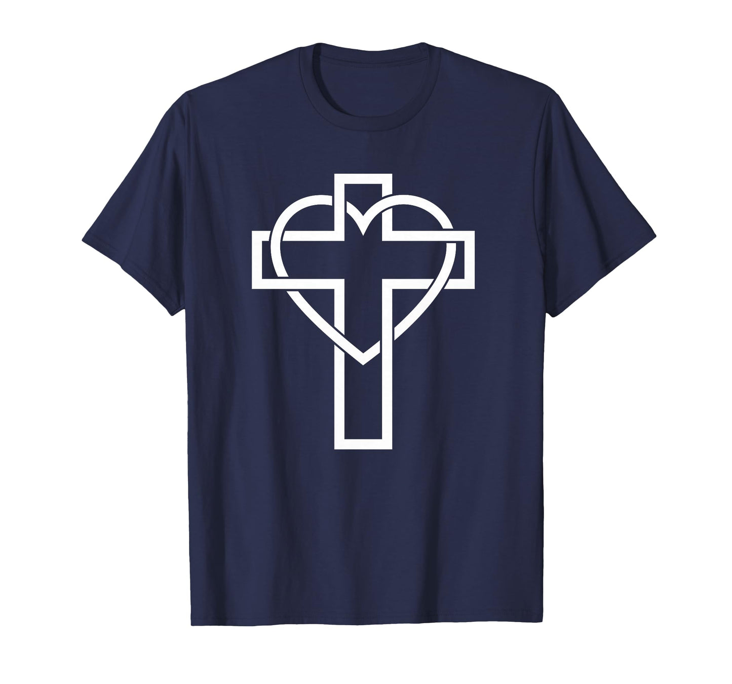 Christian Cross Heart Jesus Christ Church Cute Pretty T-Shirt