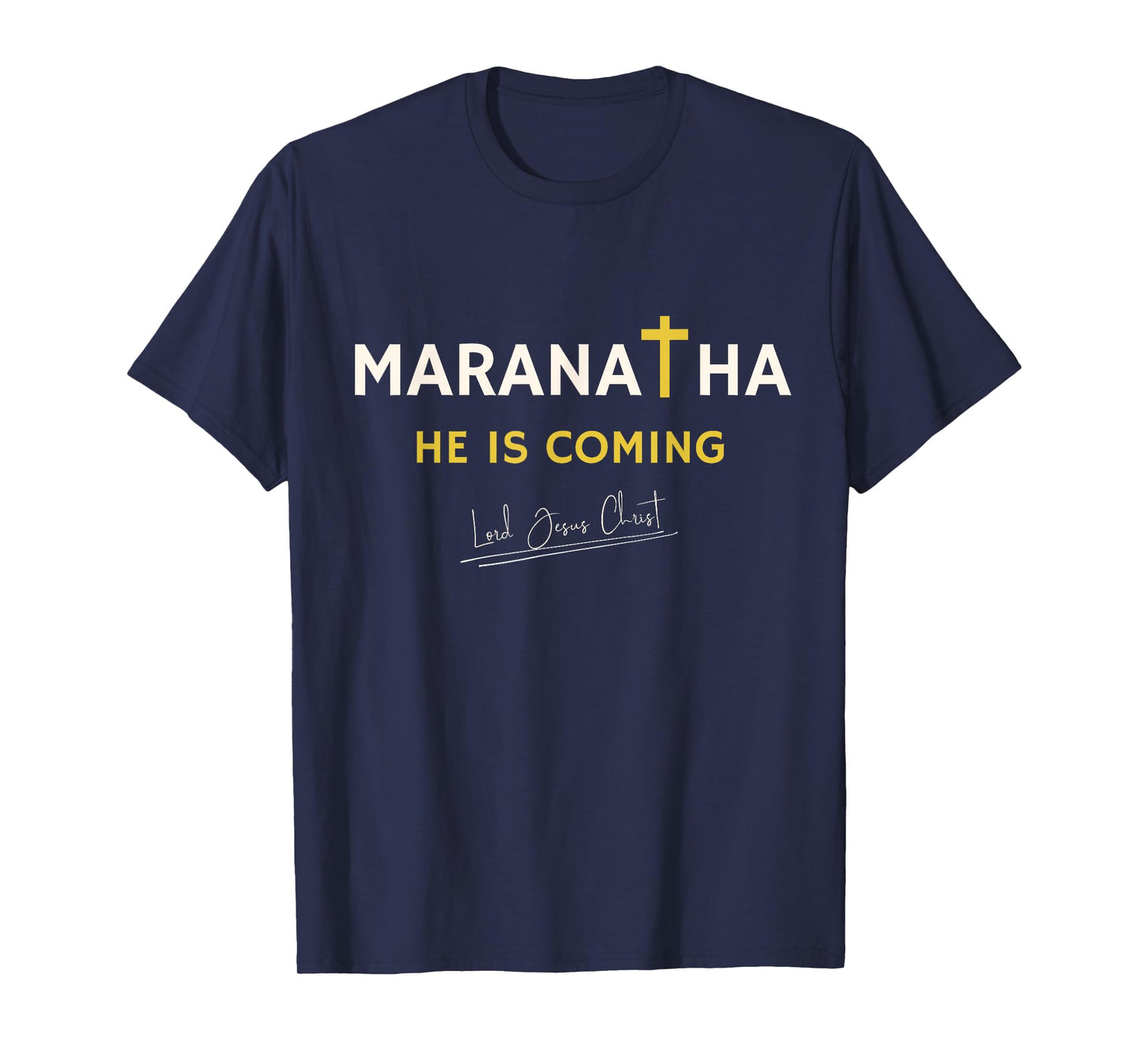 Jesus is Comming Maranatha Christian Bible Spiritual Vintage T-Shirt