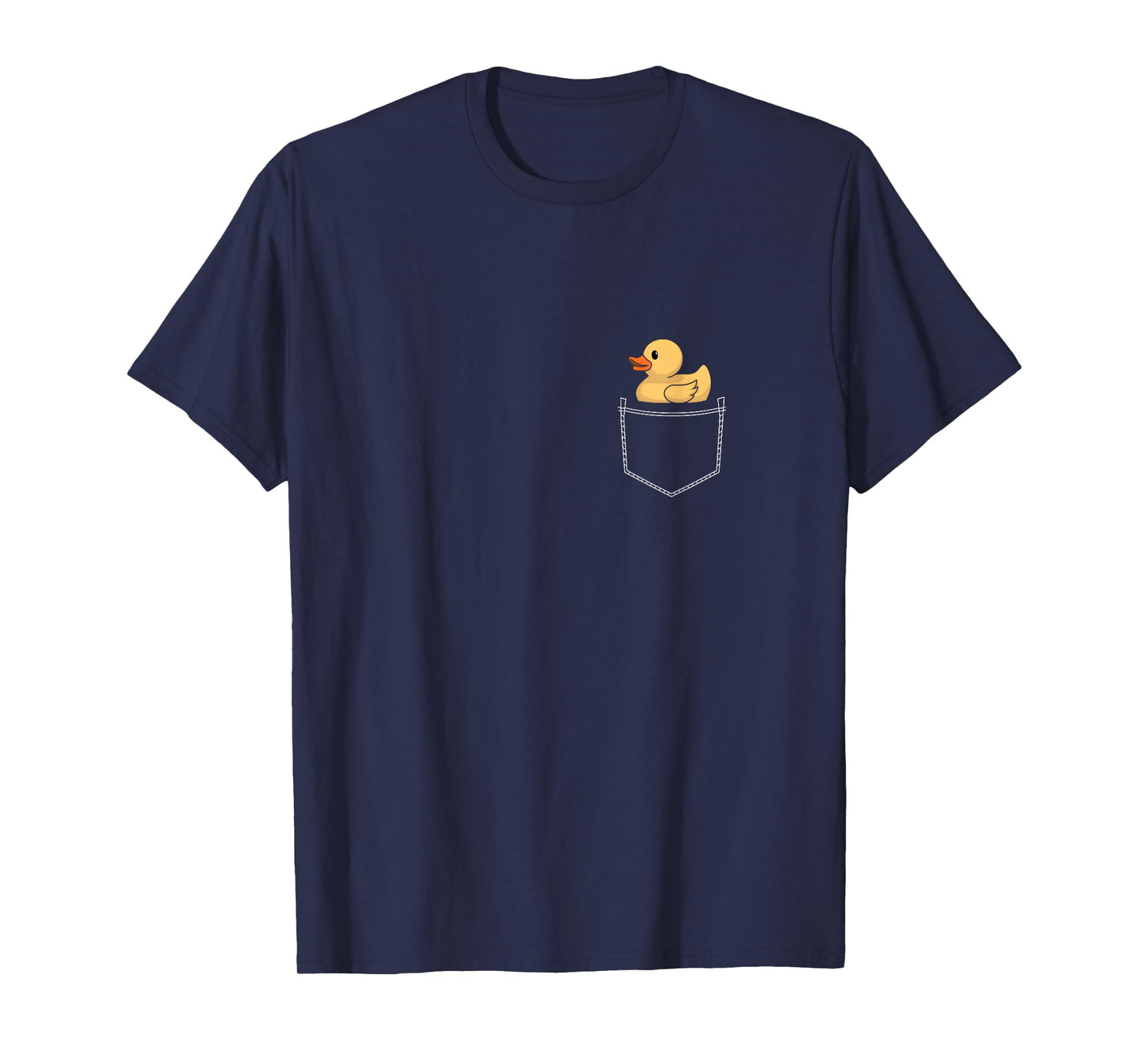 Rubber Ducky Funny Duckie Yellow Rubber Duck In Pocket T-Shirt