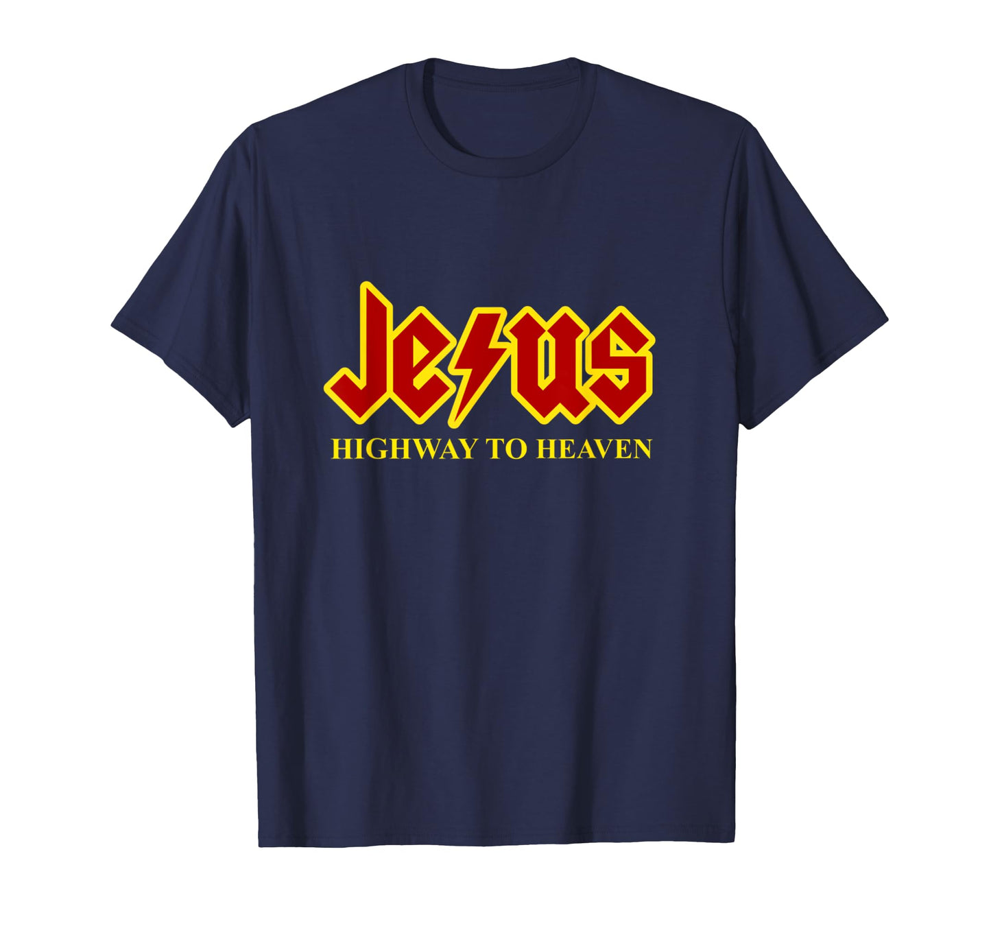 Jesus Highway To Heaven Funny Christian T-Shirt