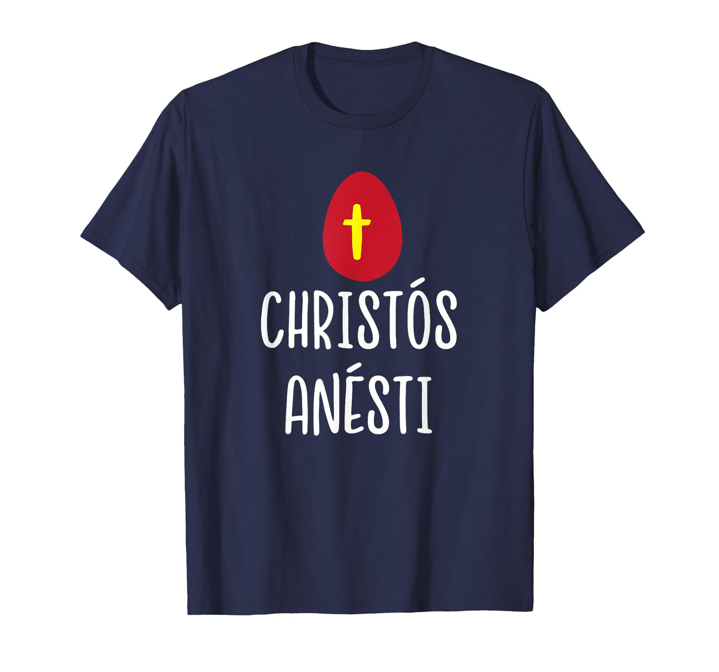 Christos Anesti Greek Easter Red Egg with Cross T-Shirt