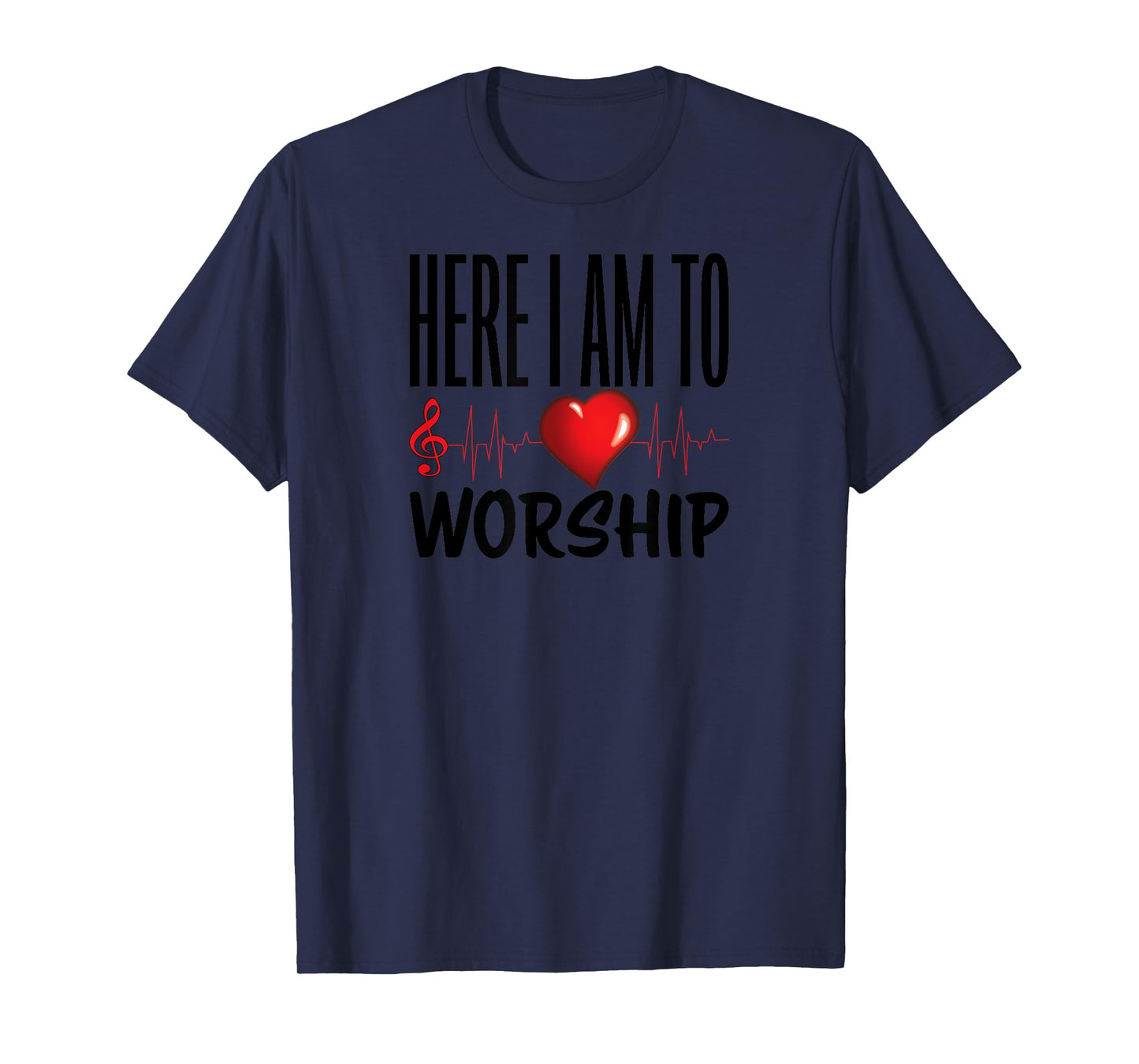 Christian Here I am Worship Jesus Love Christians T-shirt T-Shirt