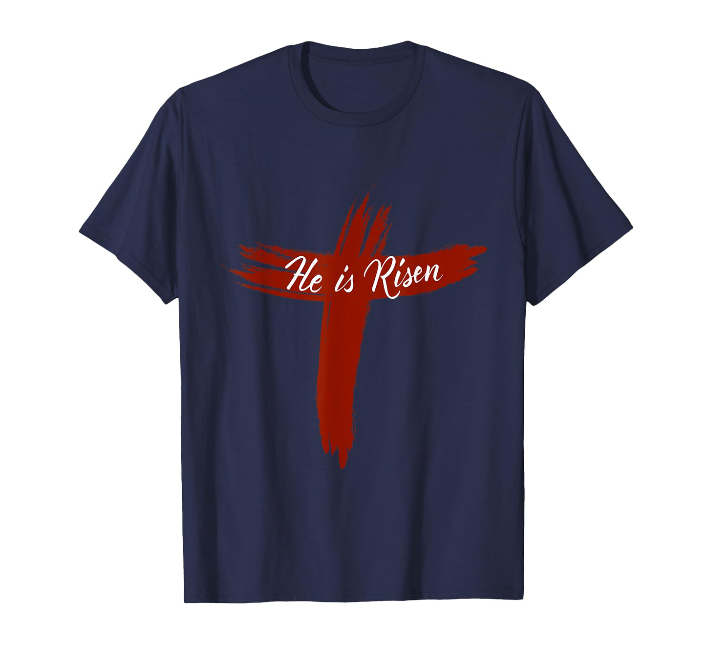 Happy Easter Shirt He Is Risen Jesus Cross Scripture Matthew T-Shirt