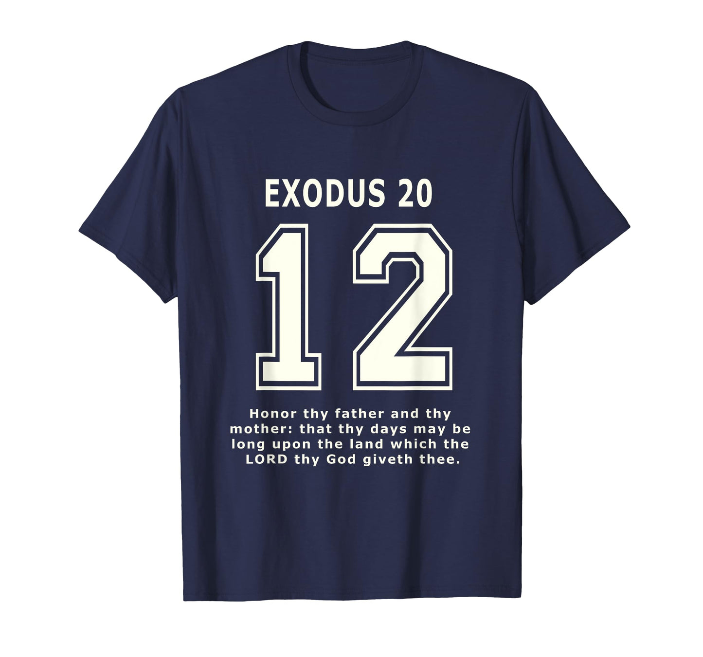 Exodus 12 Team Sports Bible Verse Christian Jersey T-Shirt