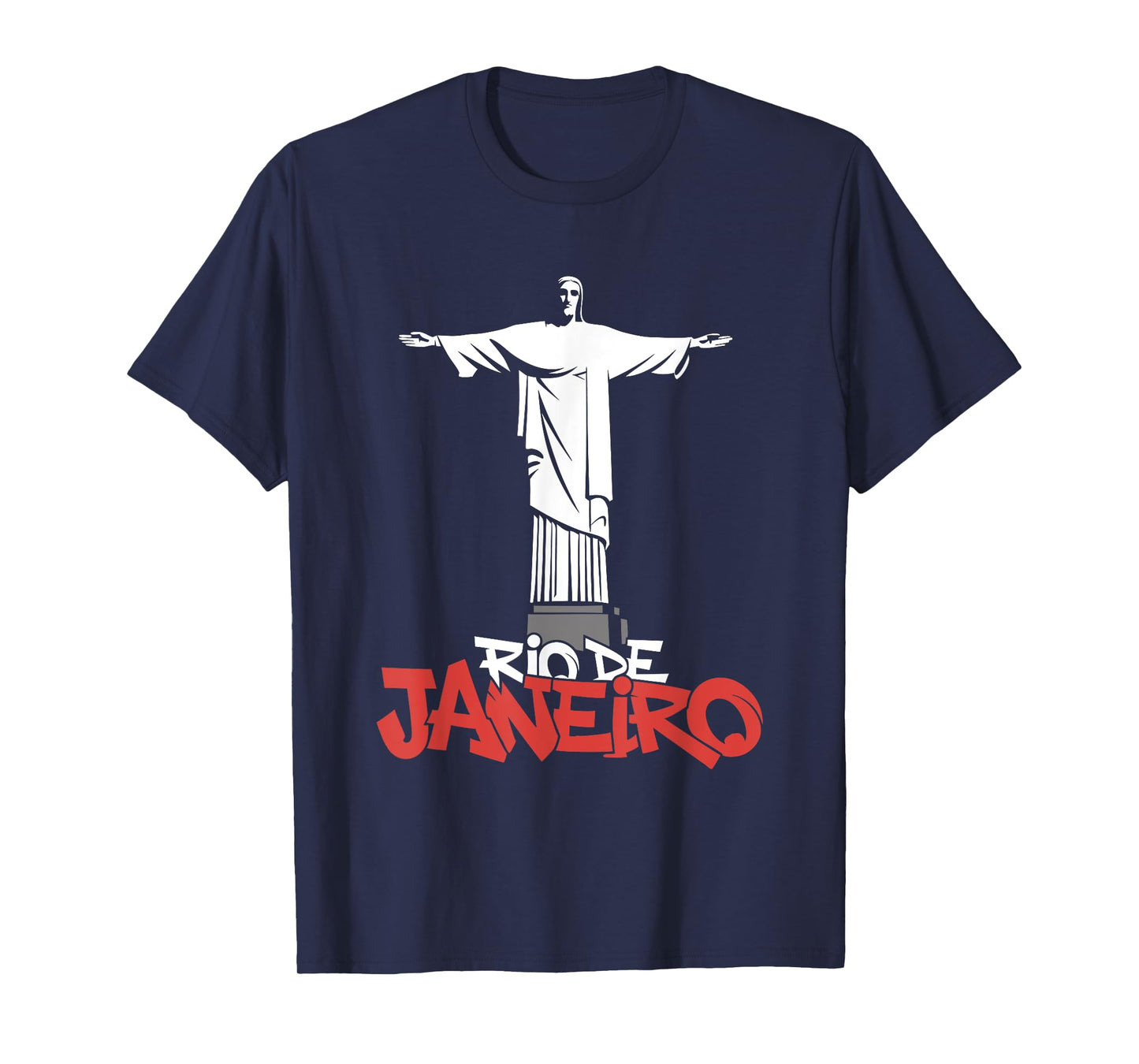 Christ The Redeemer Rio De Janeiro - Vintage Brazil Souvenir T-Shirt