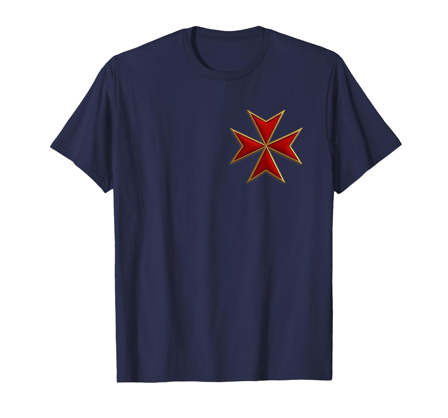 Maltese Cross - Christian Knight - Templar Cross T-Shirt