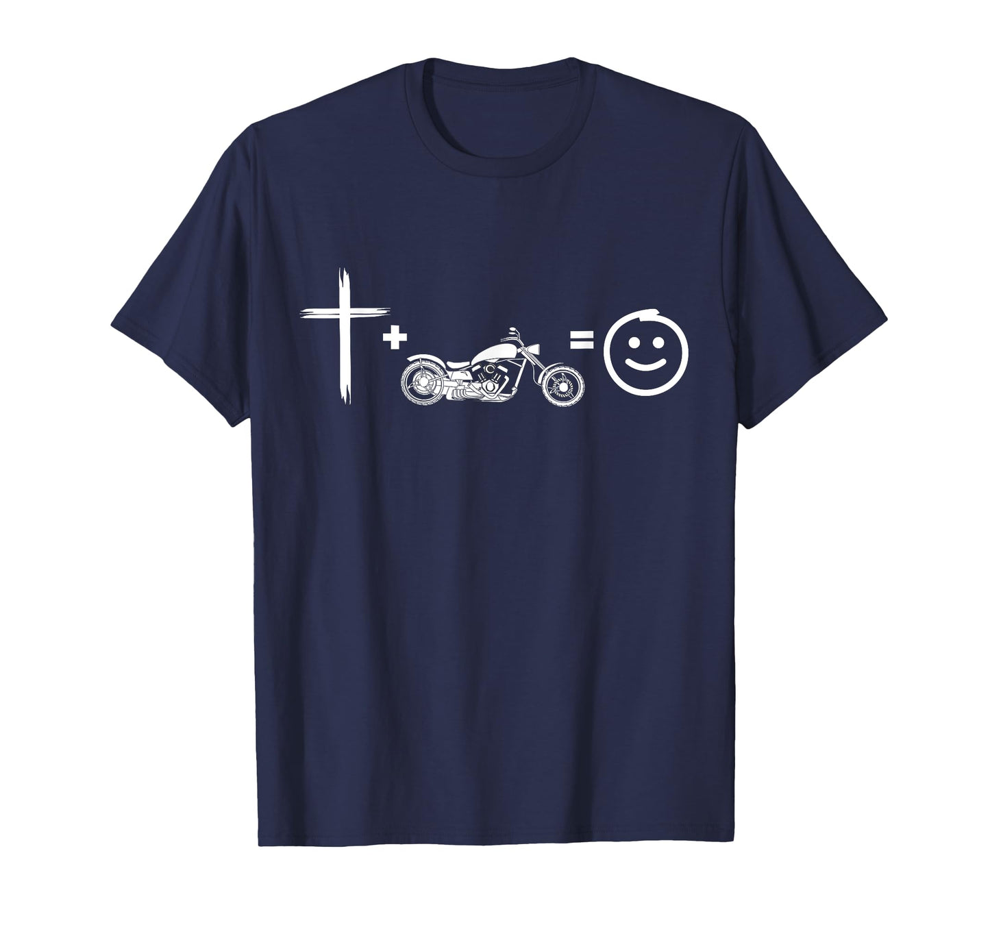 Jesus and motorcycles makes me happy, funny christian biker T-Shirt