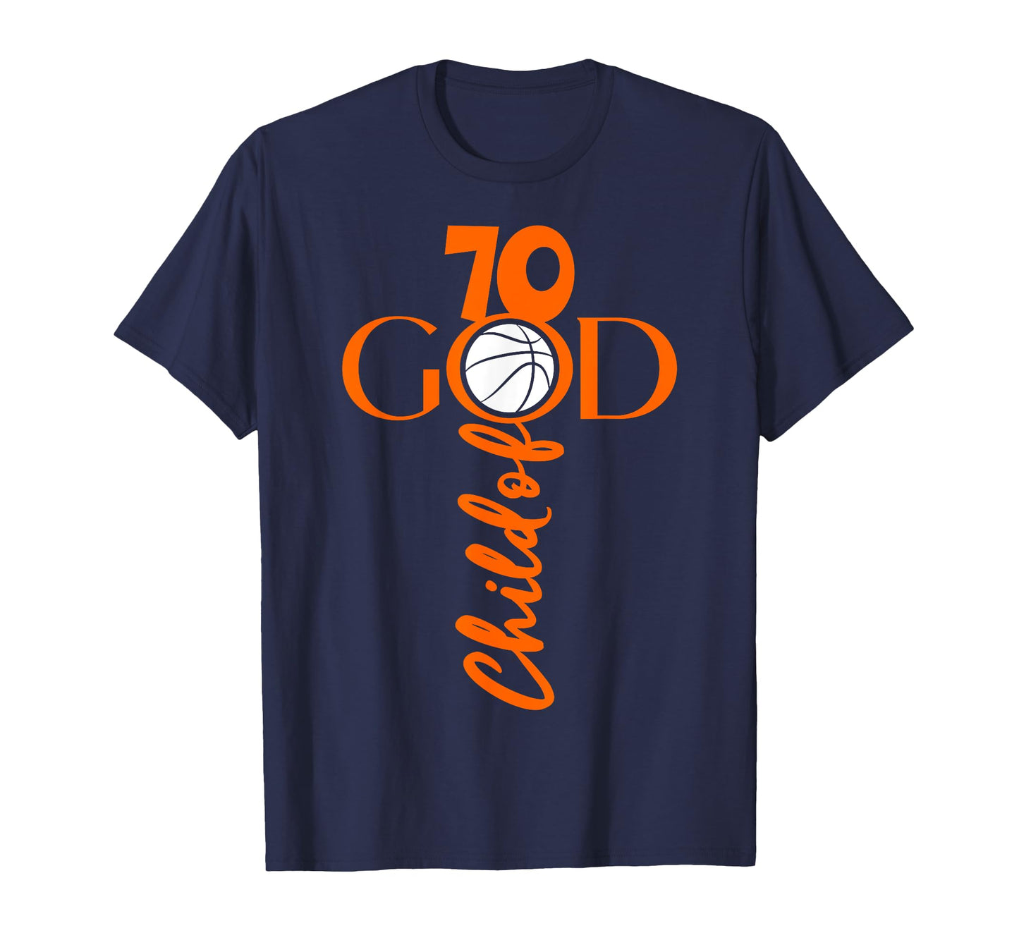 JESUS 70 YEARS CHILD OF GOD BASKETBALL 70th BIRTHDAY T-Shirt