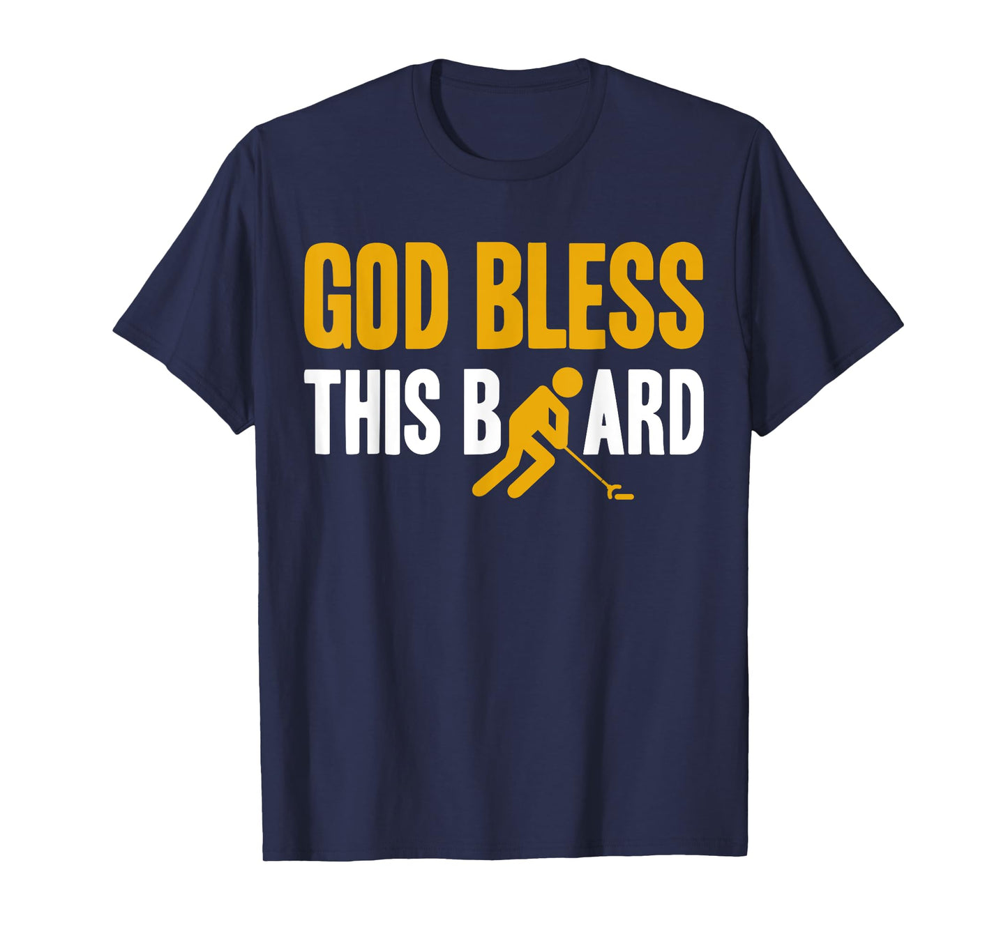 God Bless This Board Shuffleboard Player T-Shirt