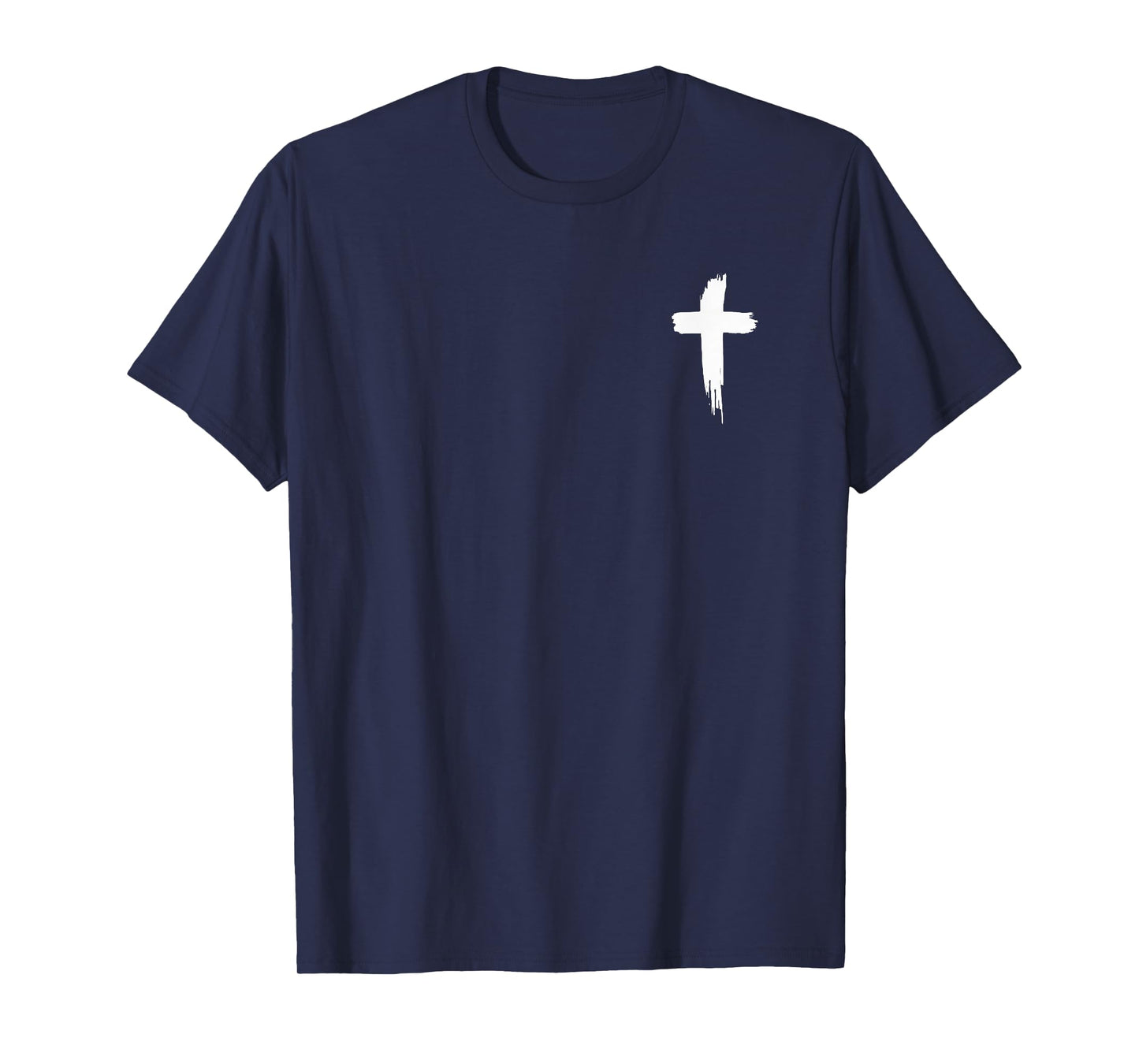 Faith Over Fear Bible Verse Christian Front and Back Print T-Shirt