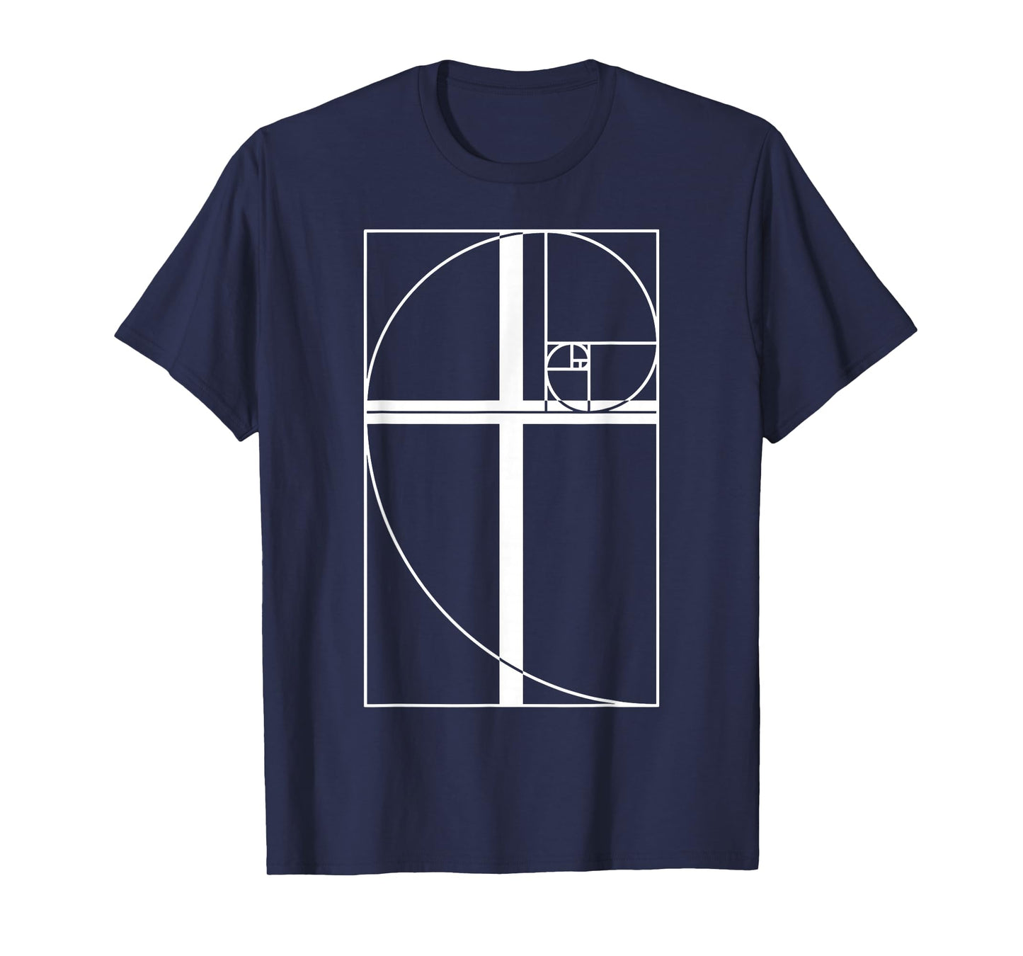 Golden Ratio Cross Christian Fibonacci Sequence Math Teacher T-Shirt