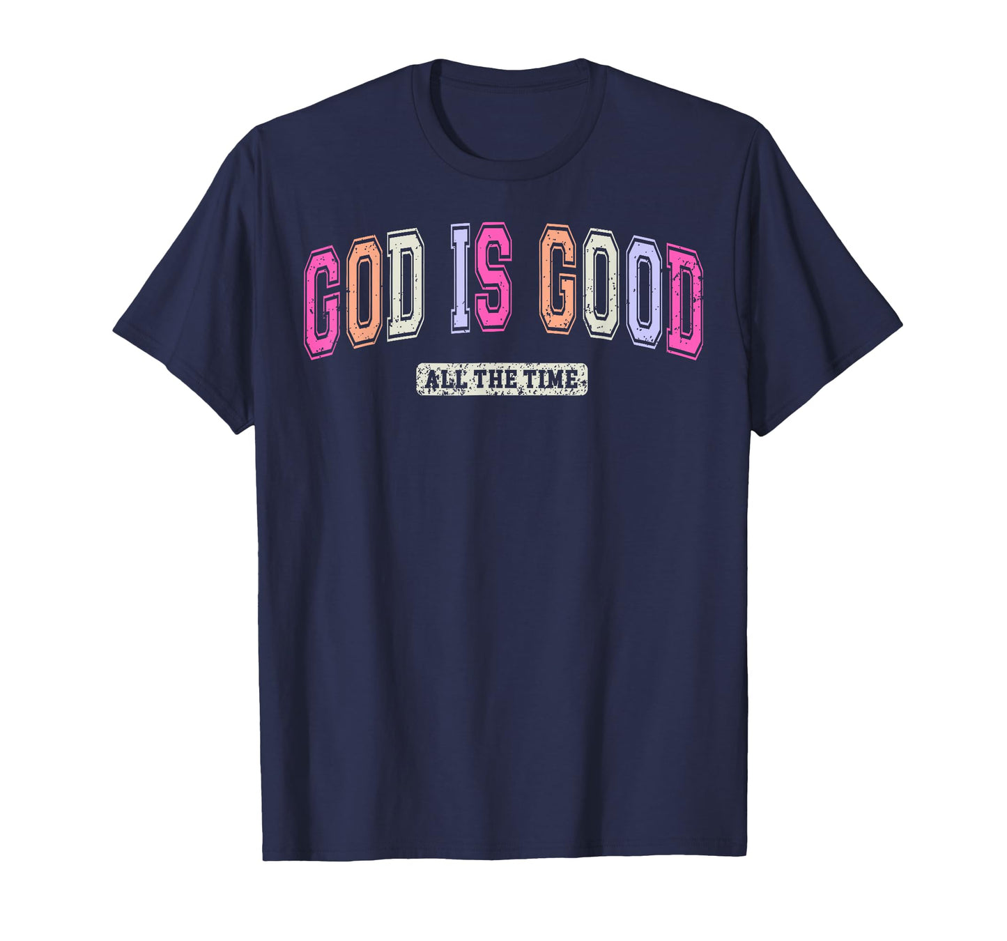 Vintage Retro Christian God Is Good All The Time Jesus T-Shirt